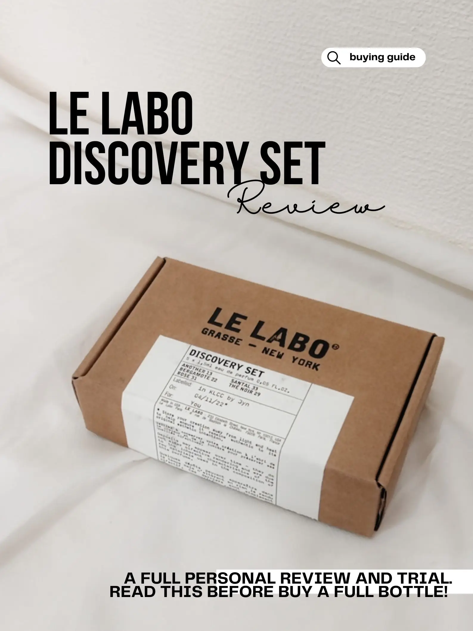 Le labo discovery online set review