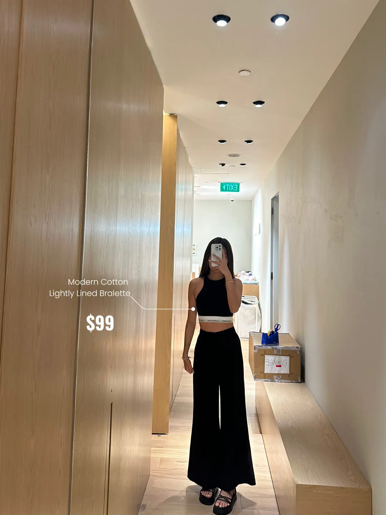 Calvin Klein - Calvin Klein Modern Cotton Lined Bralette - Black on  Designer Wardrobe
