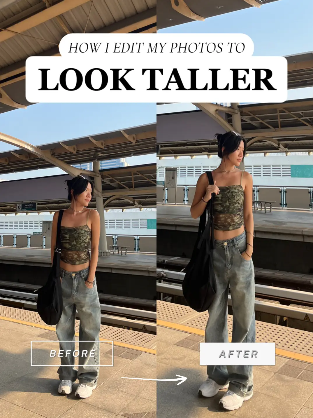 My go-to trick to appear taller in my photos 😉, Gallery posted by Rachel  Teh