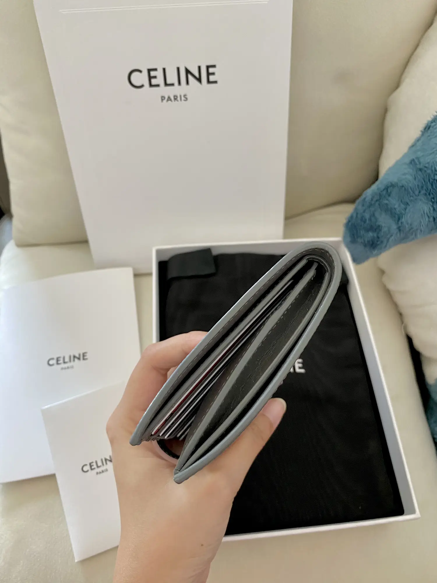 Celine strap hotsell wallet medium