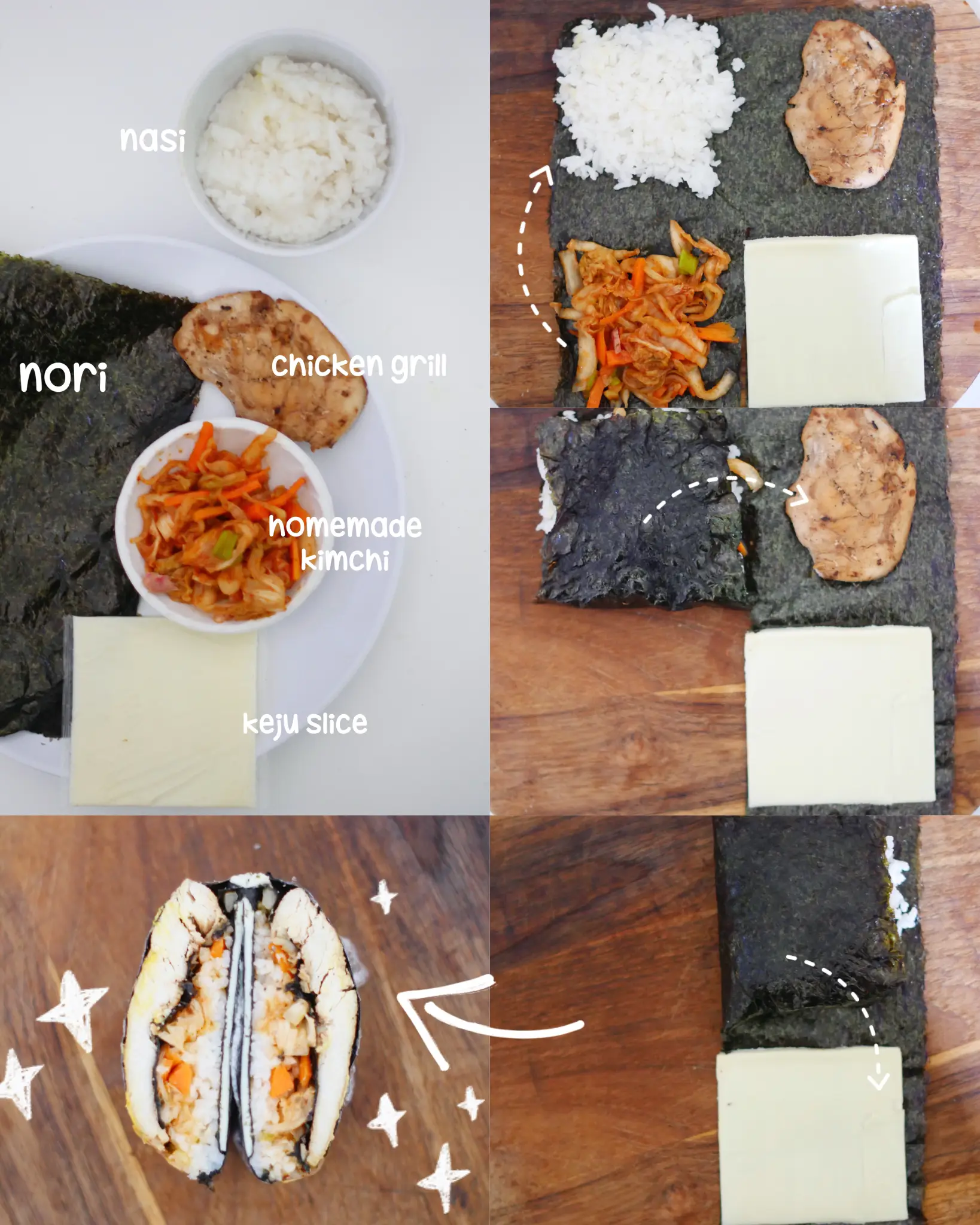 Korean Kimbap - Cooked Sushi - Charisse Yu