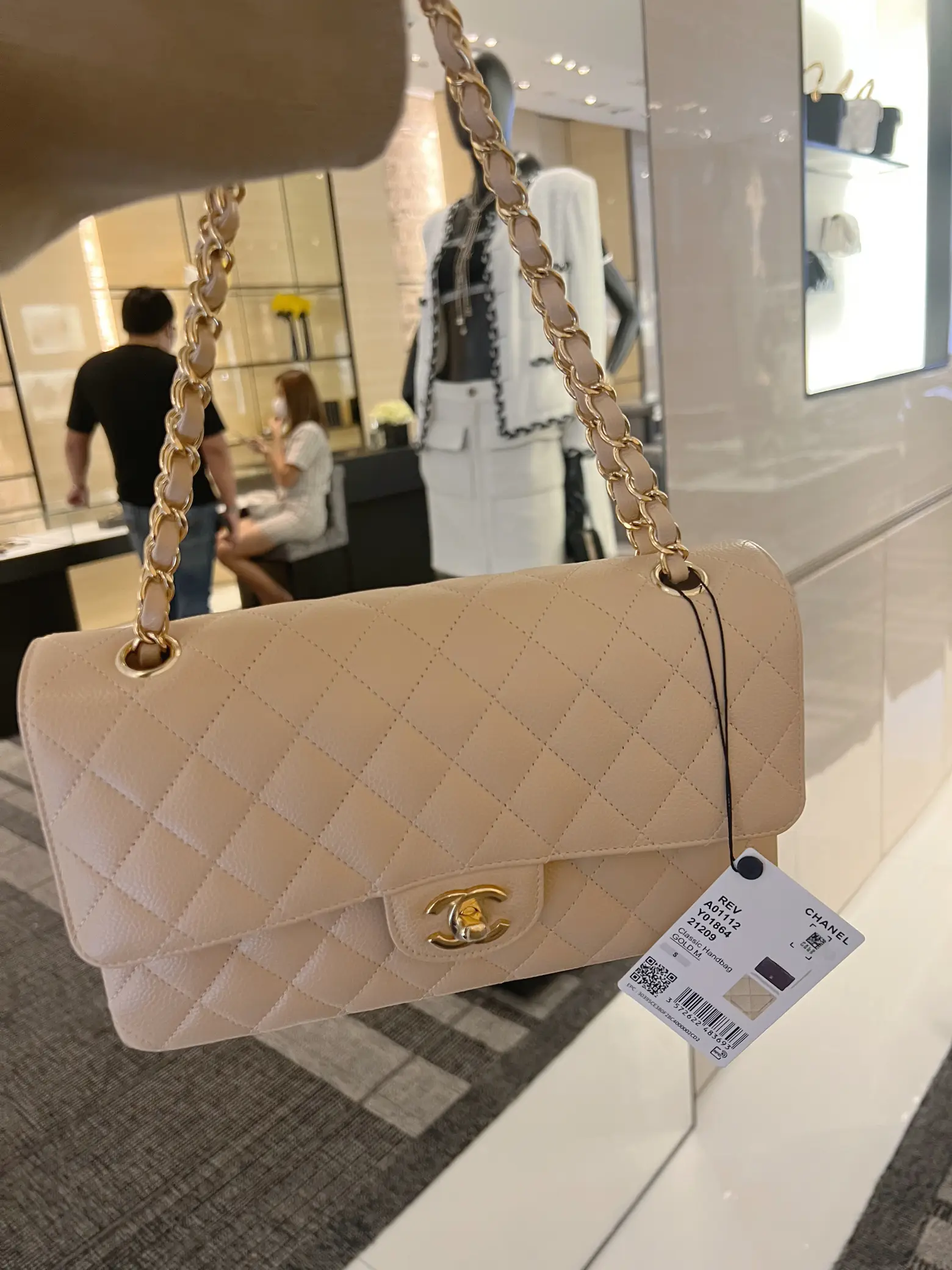 $9600 CHANEL Classic small double Flap Bag pink caviar gold hw 22