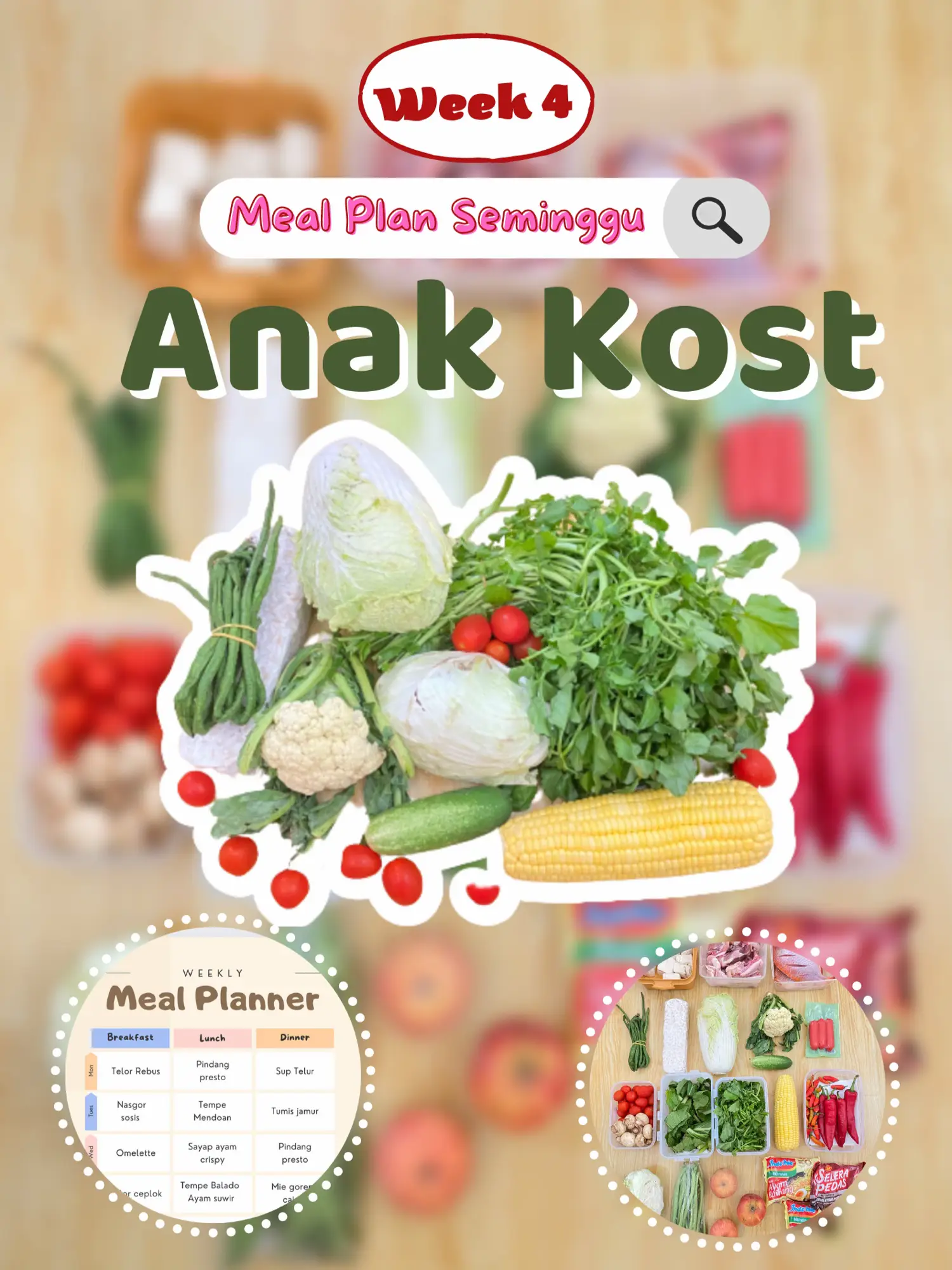 Meal Plan Seminggu Budget 100rb - Pencarian Lemon8