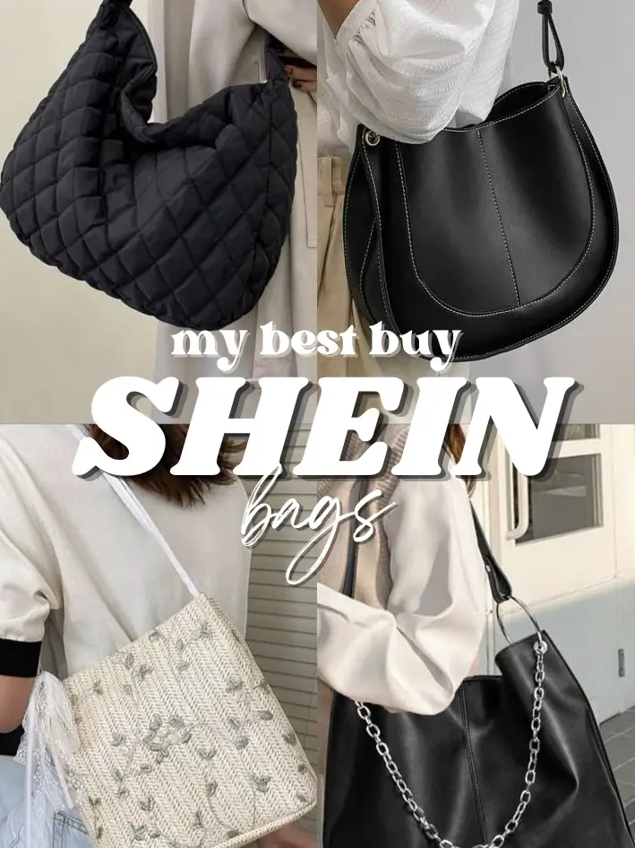 SHEIN, Bags, Shein Buckle Detail Baguette Shoulder Bag