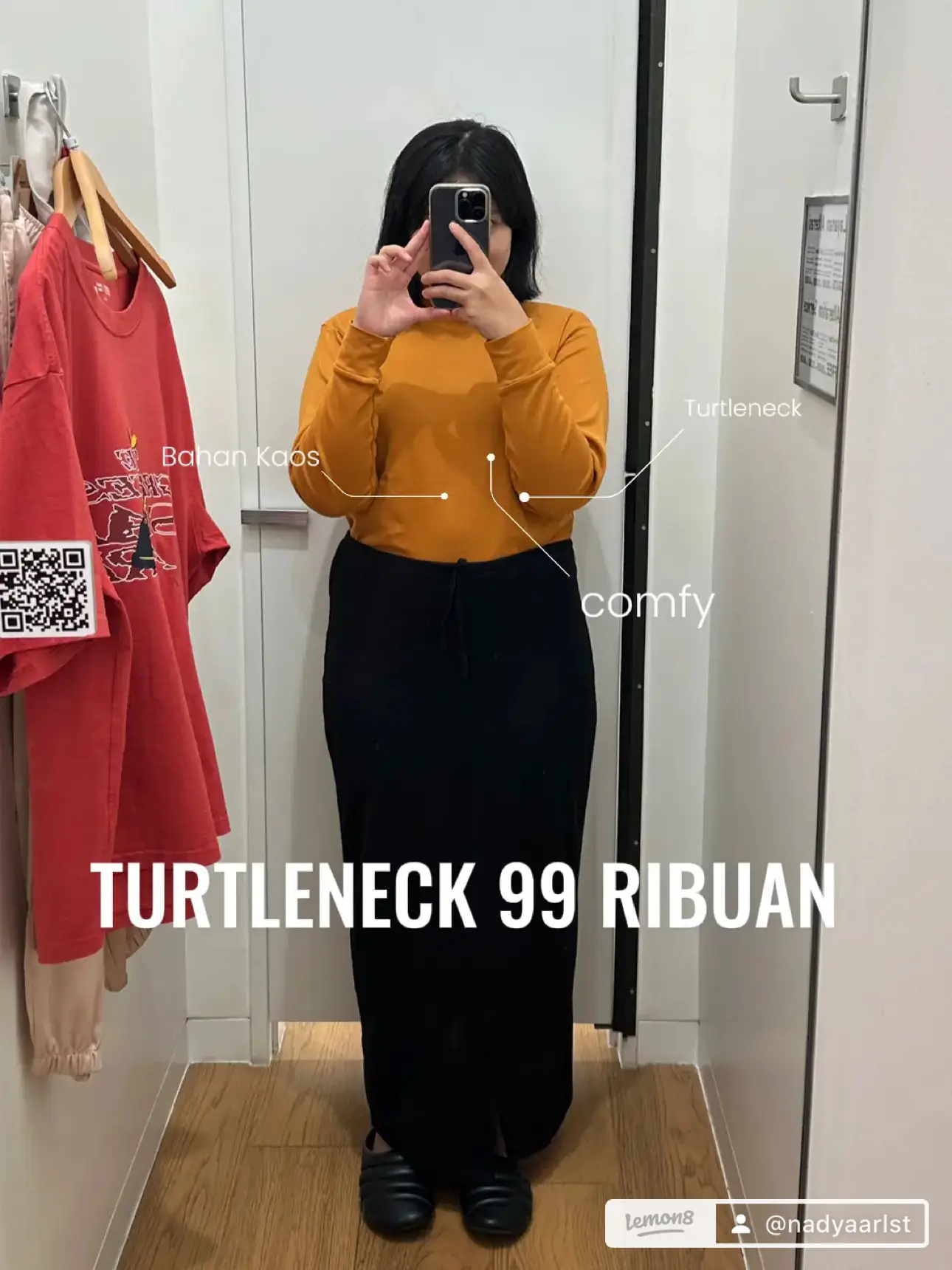 Kaos on sale turtleneck uniqlo