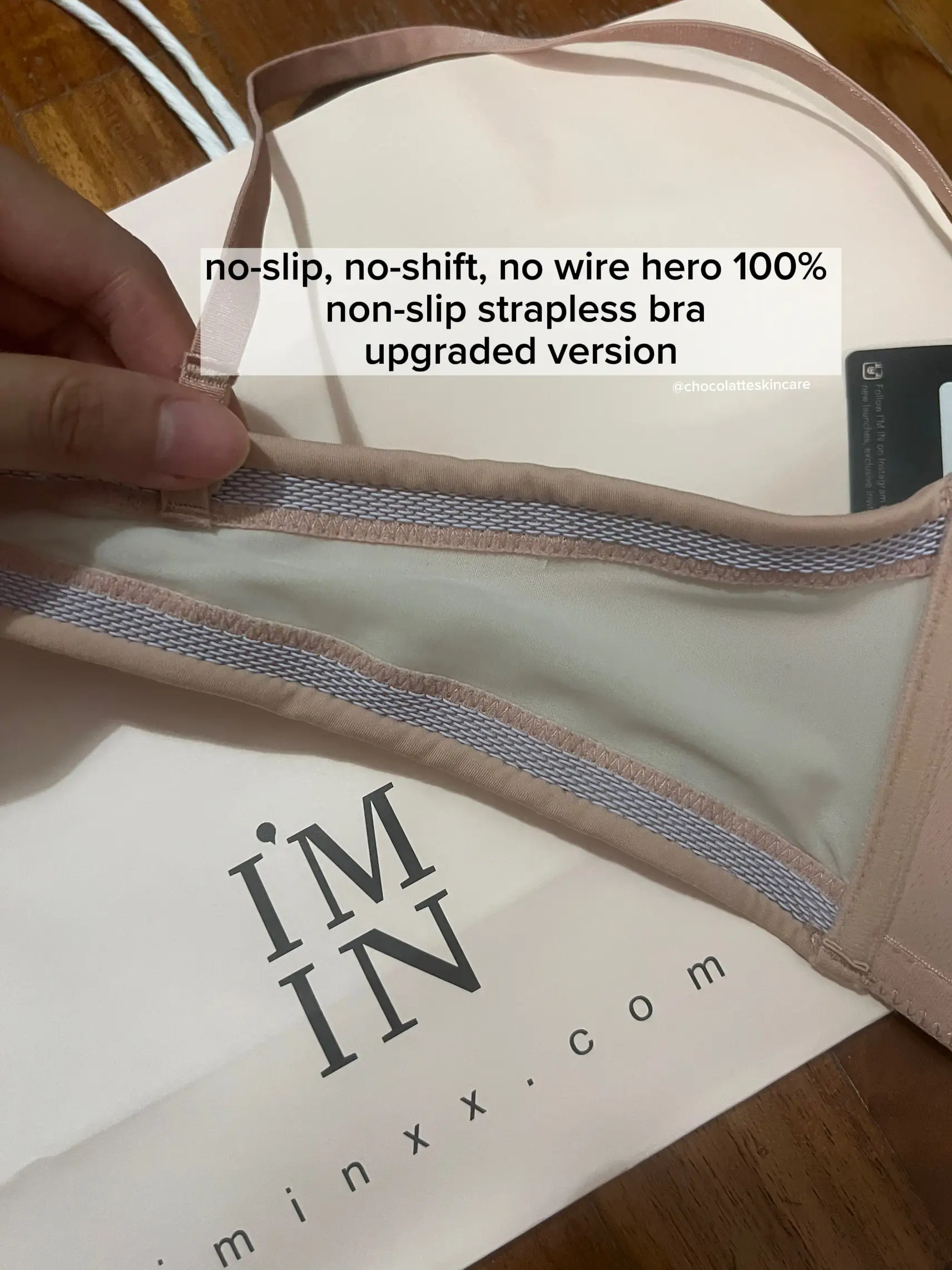 the perfect daily strapless bra from I'M IN SG