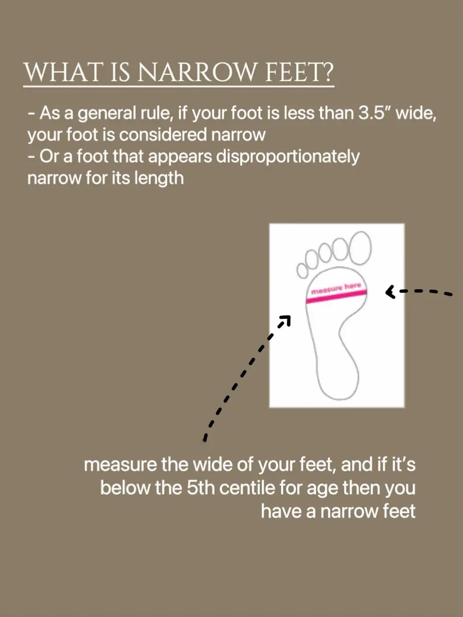 Wide and clearance narrow feet