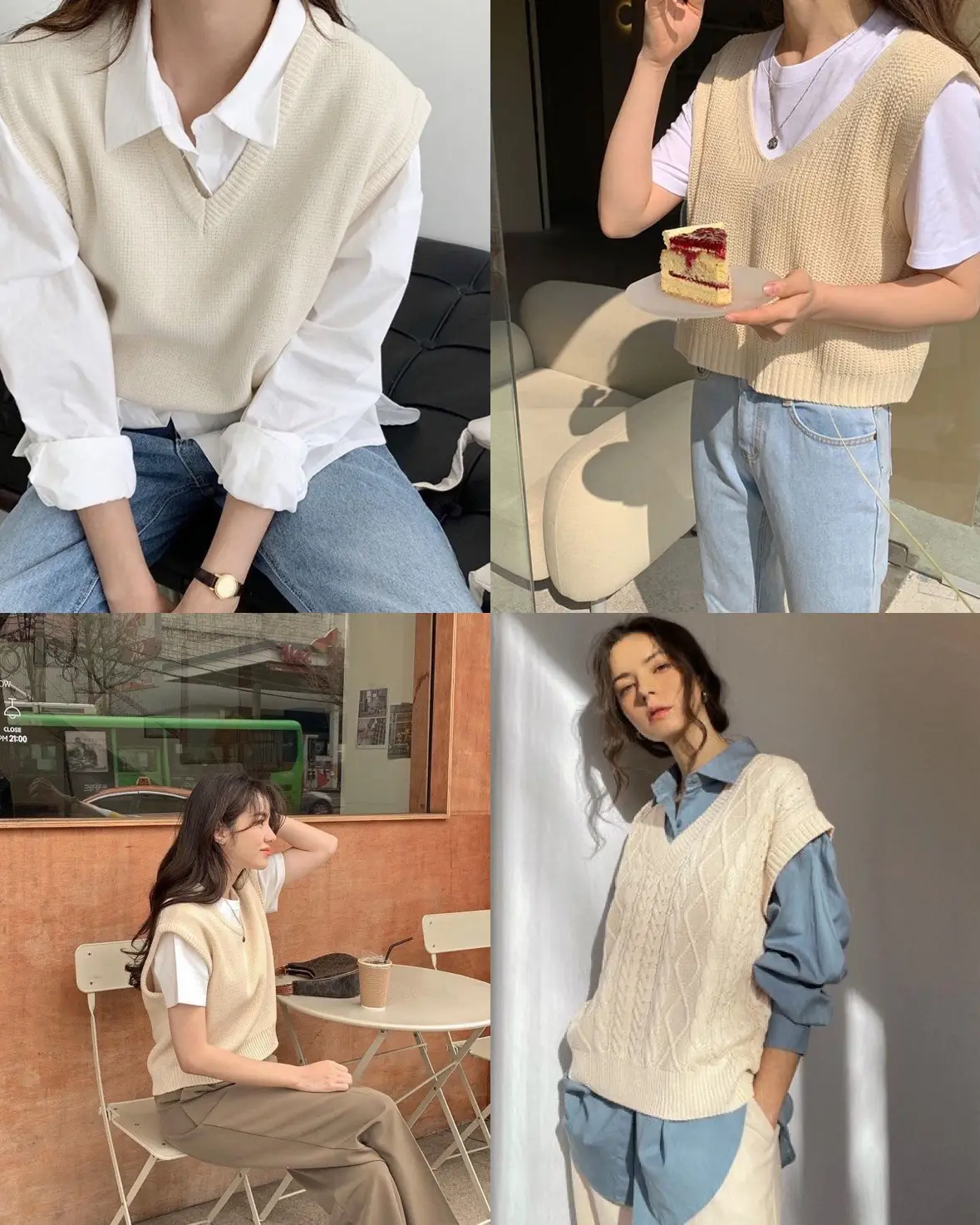 ไอเดียใส่เสื้อกั๊กไหมพรม ฉบับหนาวเบาๆ ️🌨️ ร้อนใส่ได้ หนาวใส่ดี | แกลเลอ ...