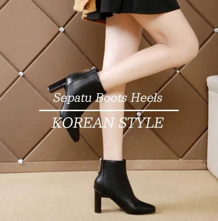 Sepatu boots korean on sale style