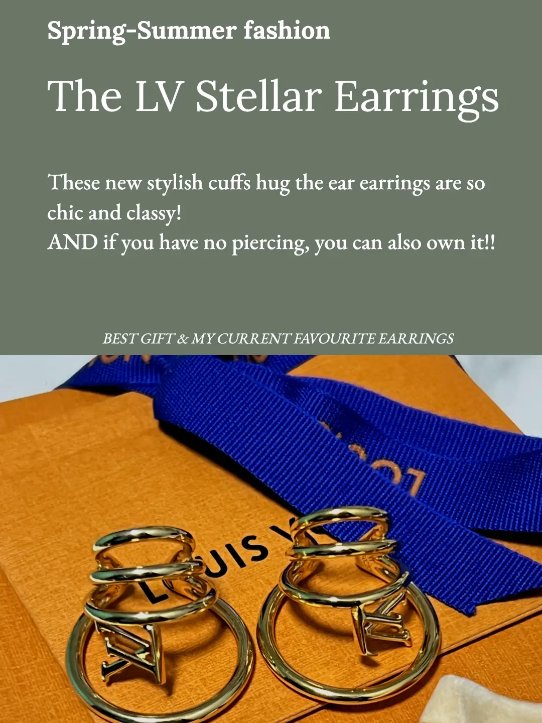 lv stellar earrings