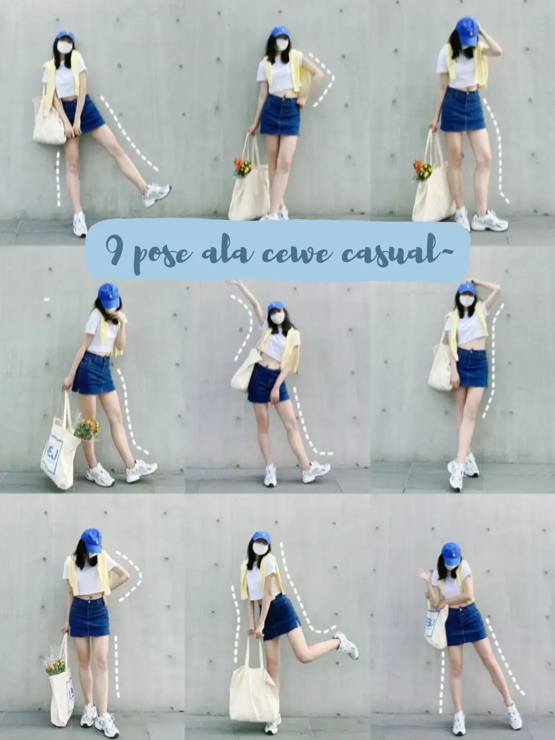 9 pose foto berdiri full body, biar keliatan kurus👀👀 | Galeri diposting