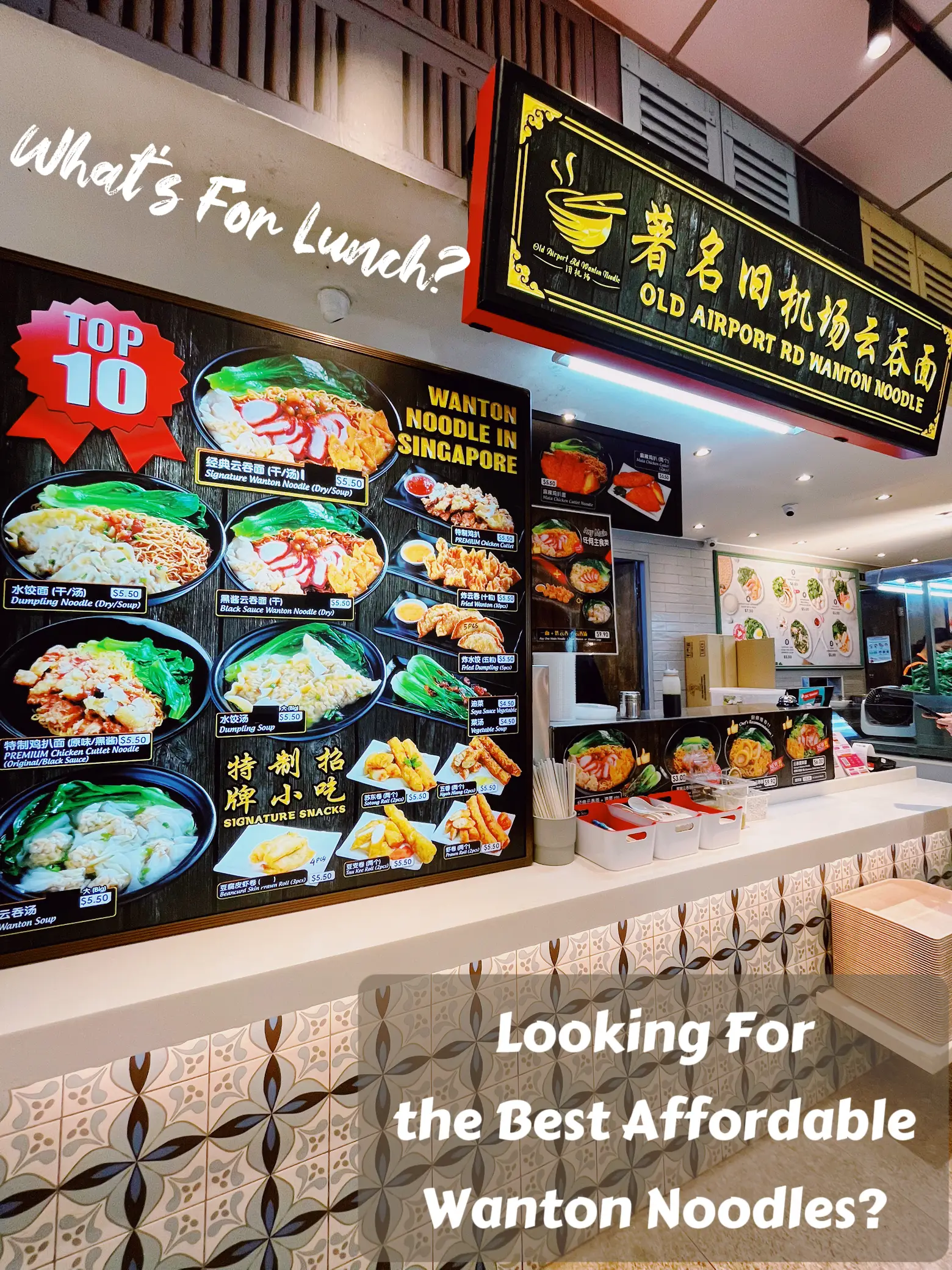 Lunch at Old Airport Rd Wanton Noodle Gallery posted by