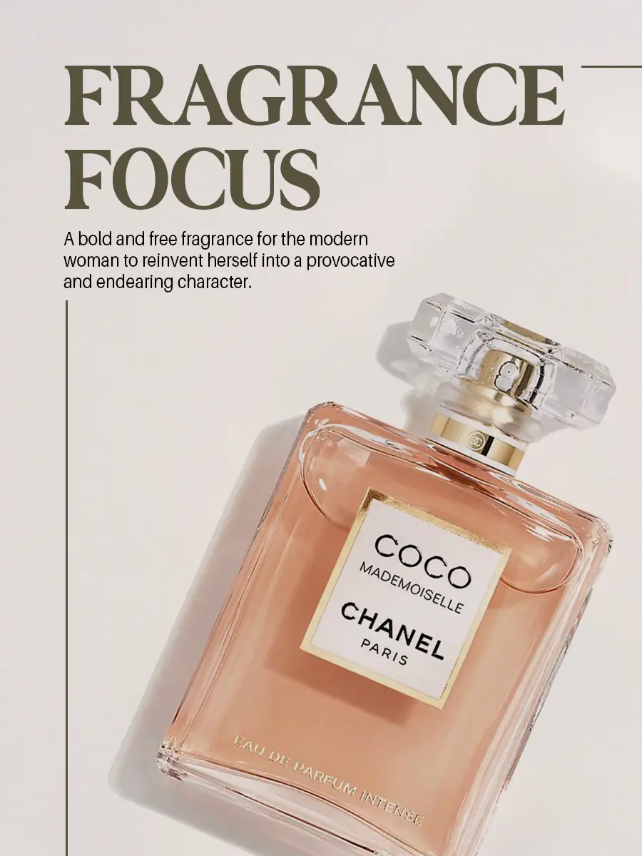 COCO CHANEL Large Empty Perfume Flacon. French Fragrance Glass 