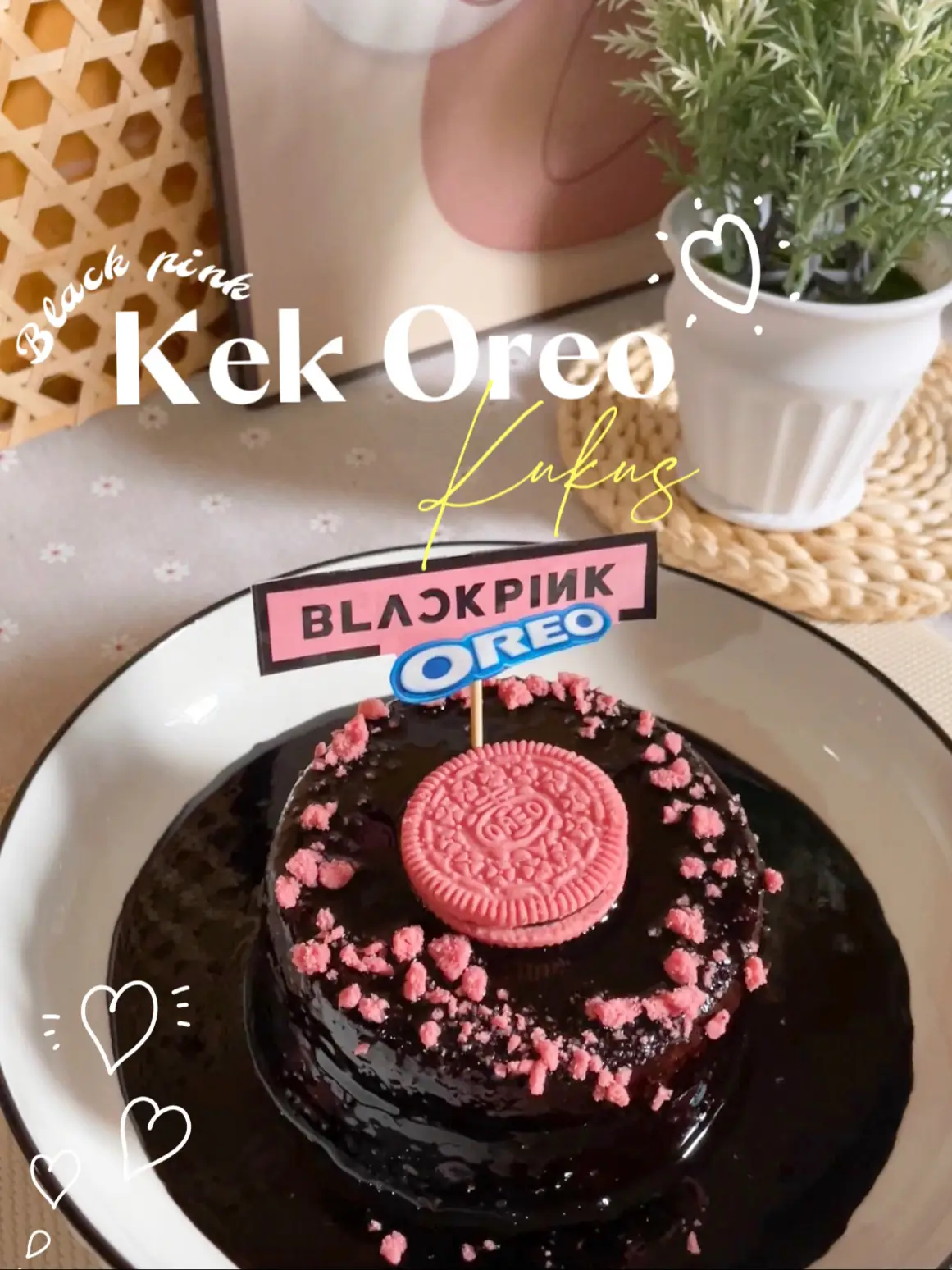 Kek Oreo Kukus (Black Pink)???? | Bài viết do It\'s Mi ???? đăng | Lemon8
