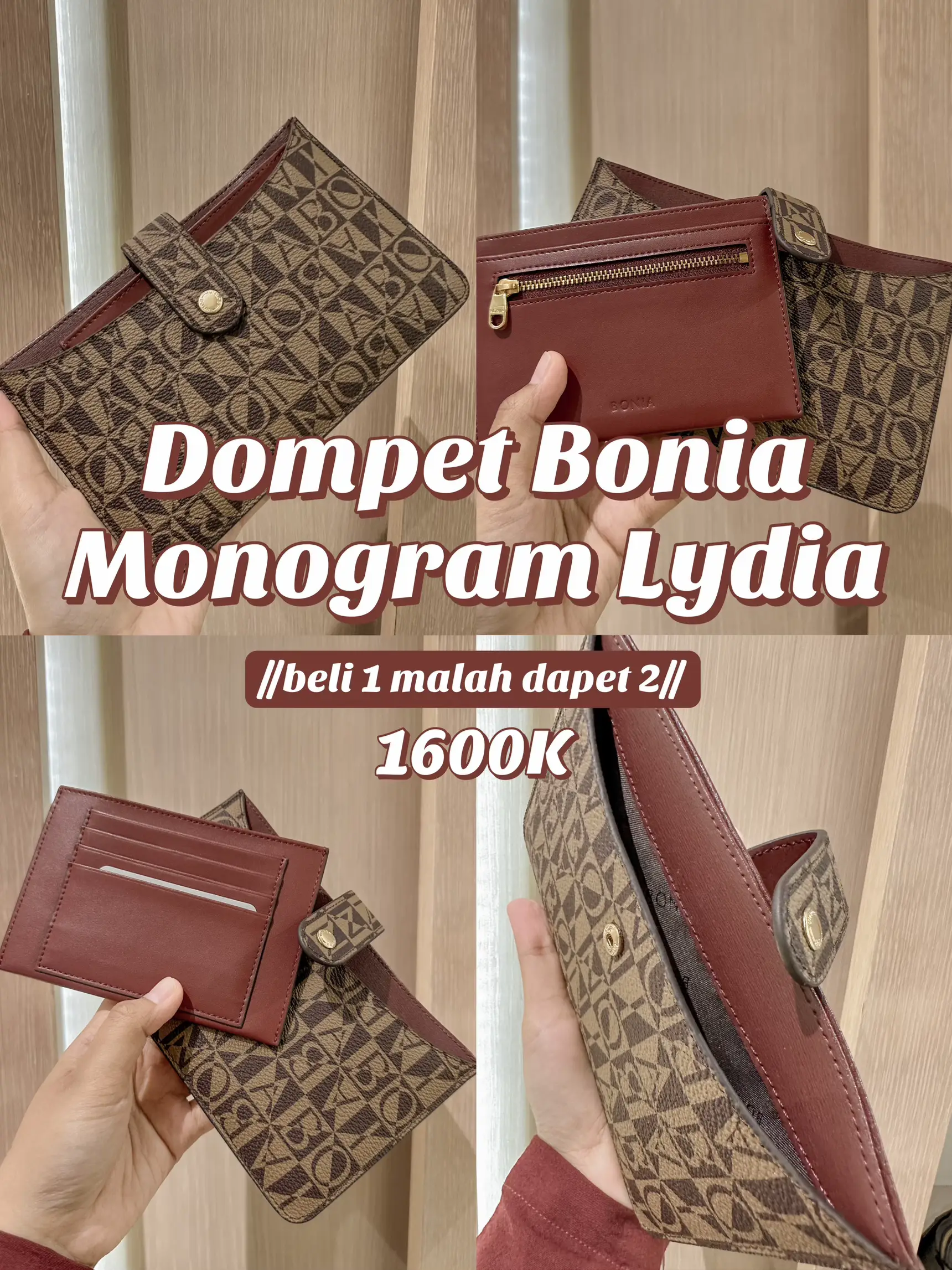 Jual tas bonia original sling camera bag monogram singapore