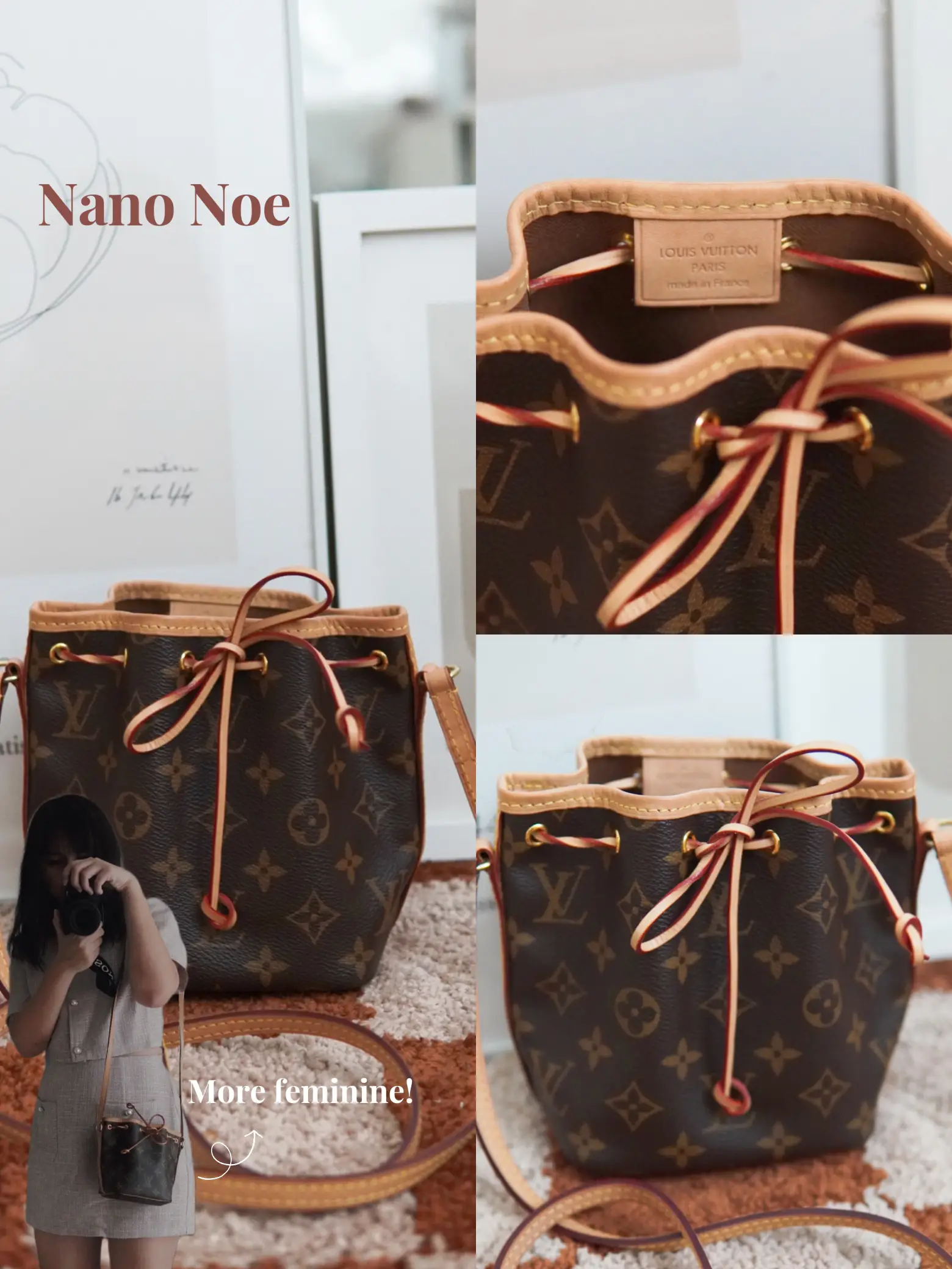 Louis Vuitton Nano Noe Light Beige