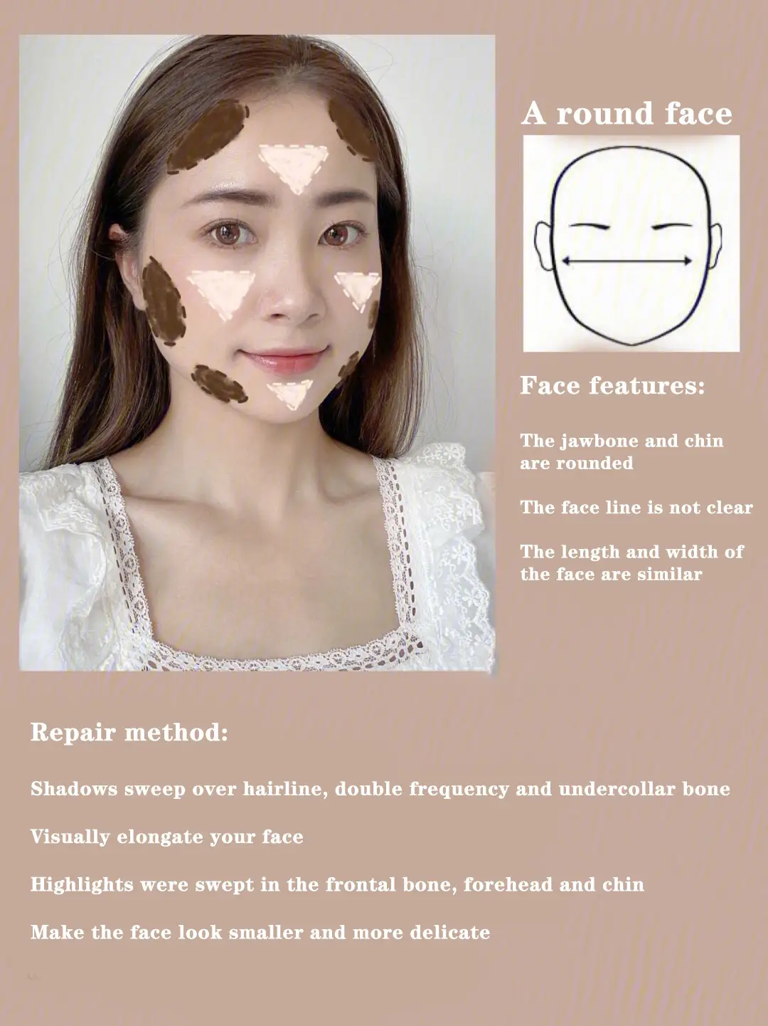 How to get rid best sale of a round face