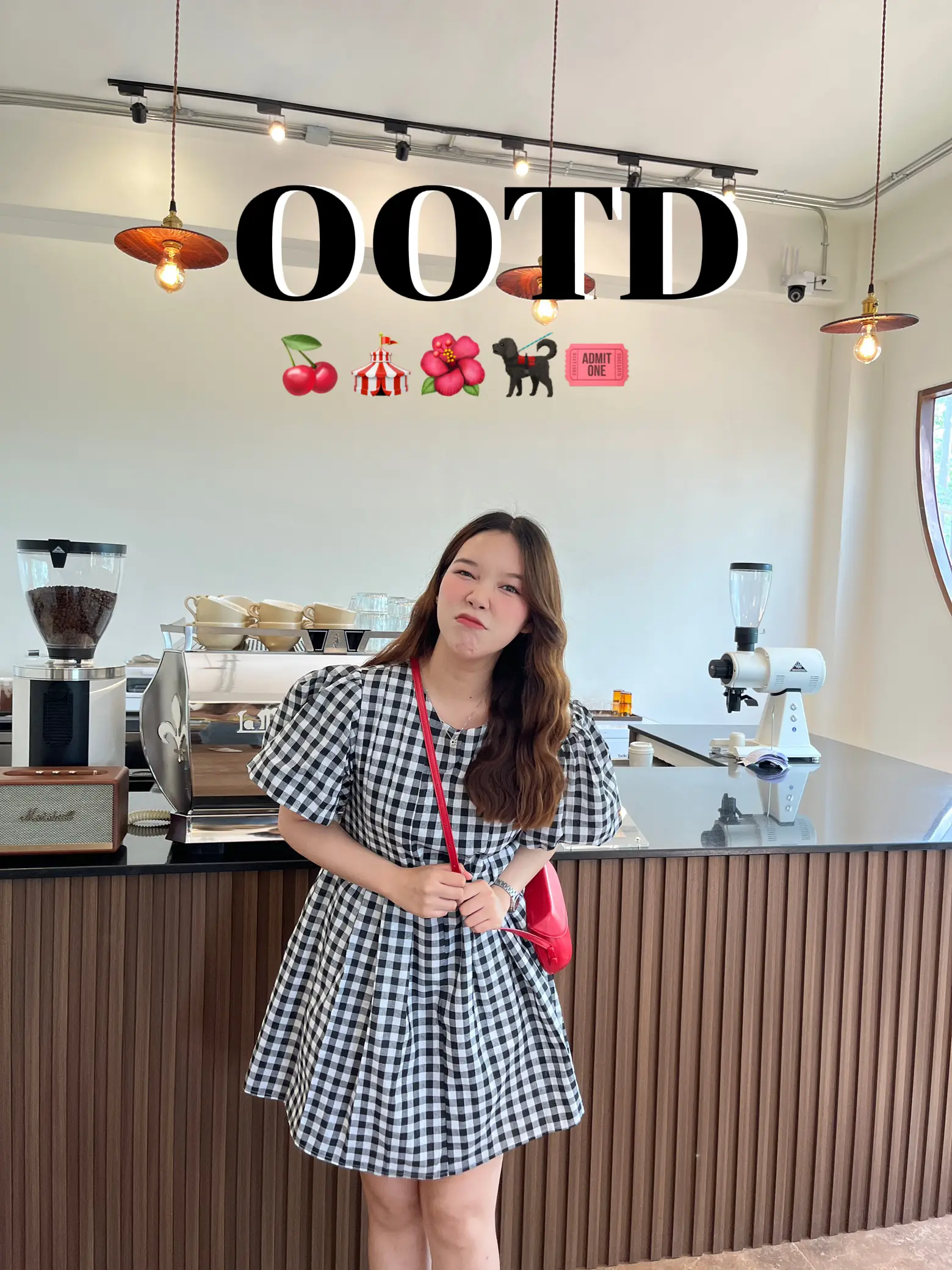 OOTD สาวอวบใส่เดรสจะเหมือนคนท้องมั้ย ? 🤓🍒 | pammy ✿ ¨̮が投稿