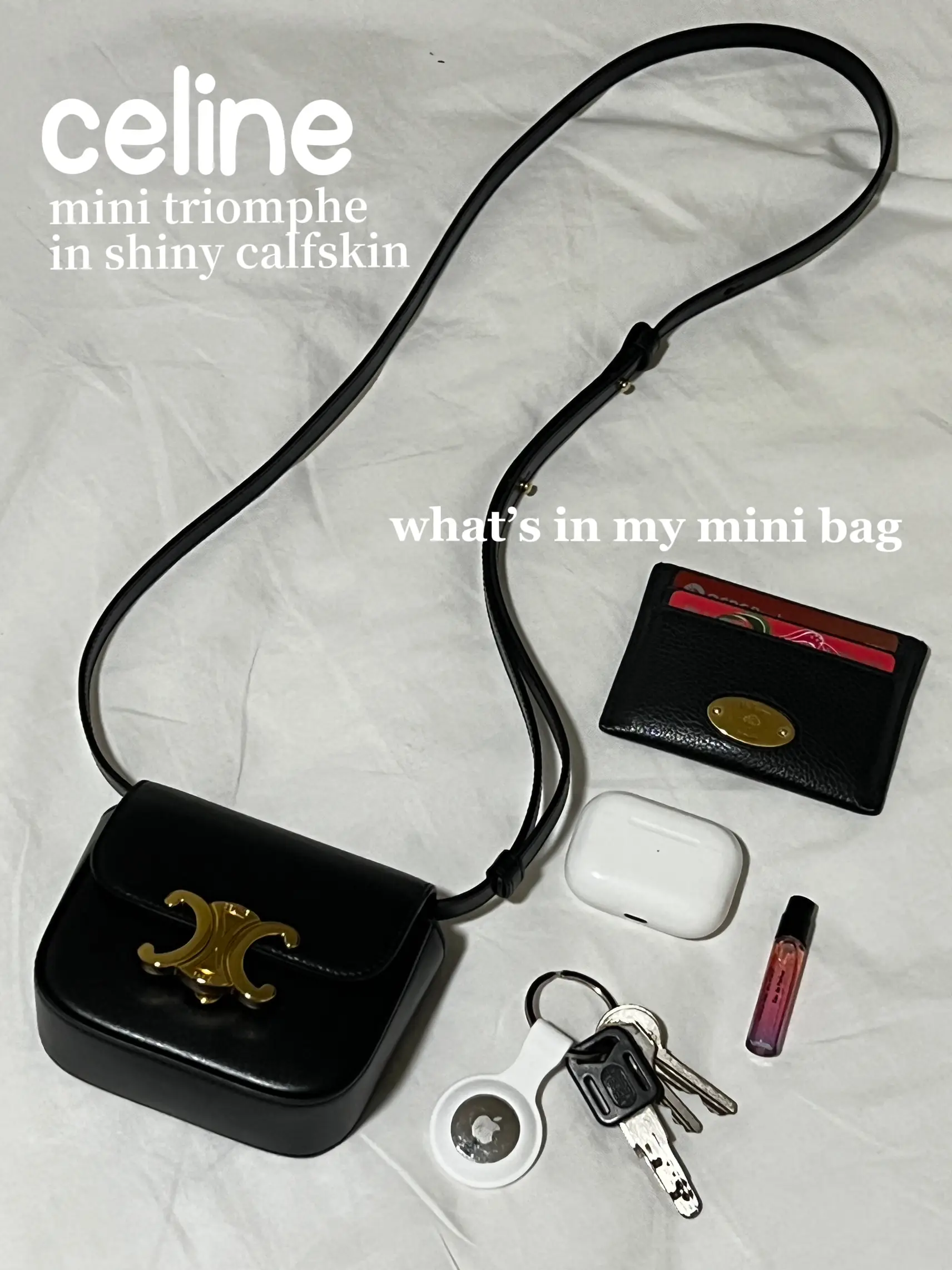 come and unbox with me my new celine bag celine mini triomphe bag