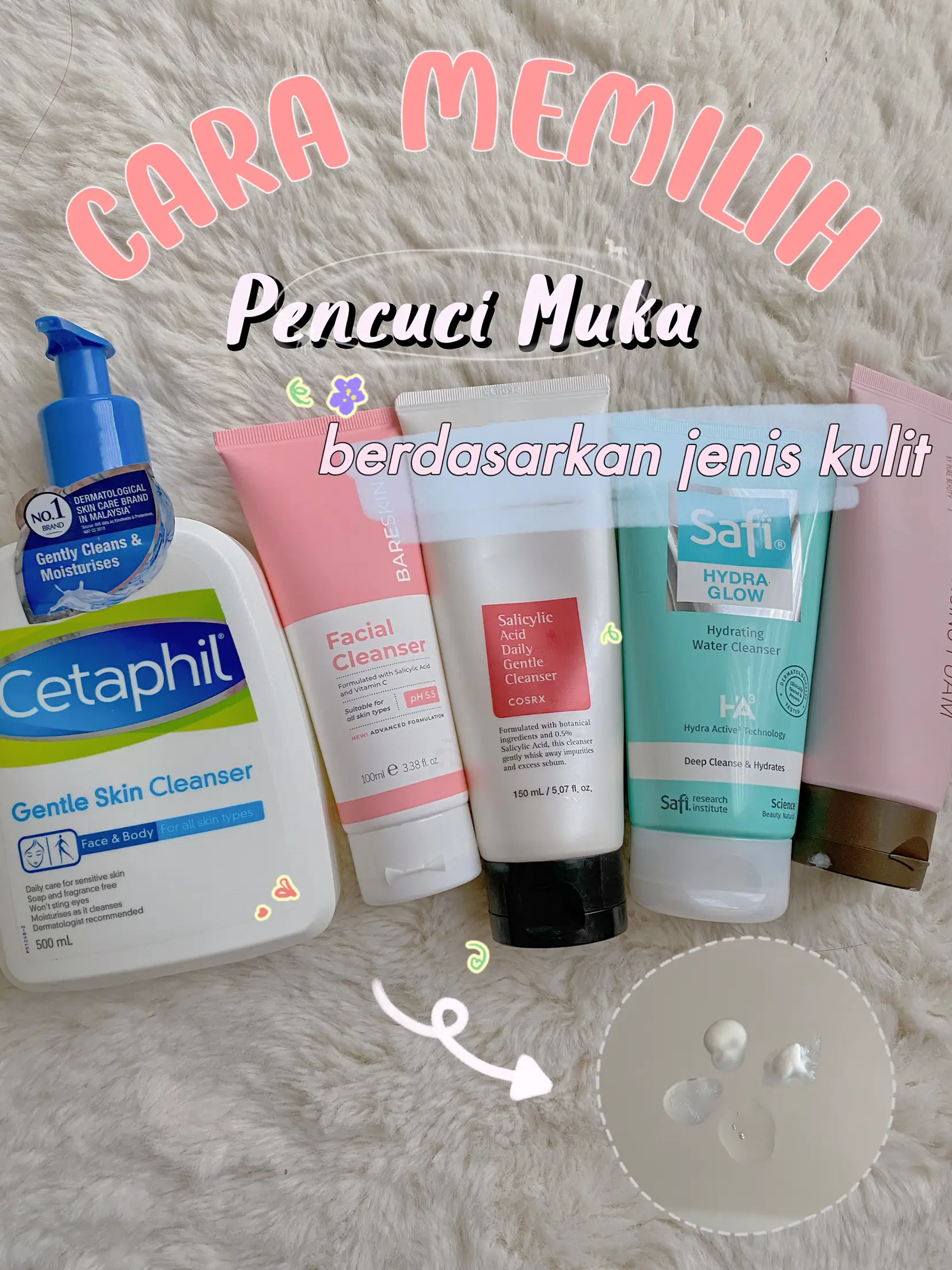 Tips Memilih Cleanser Mengikut Jenis Kulit 🧖🏻‍♀️ | แกลเลอรีที่โพสต์โดย ...