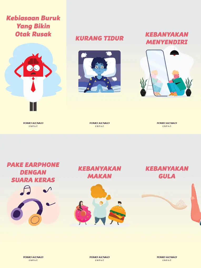 Kebiasaan Ini Bisa Merusak Otak | Galeri Diposting Oleh Tomo Kenko | Lemon8