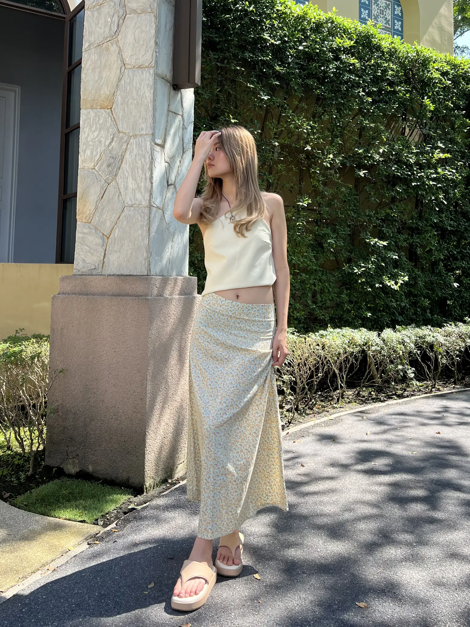 Maxi hotsell skirt ootd