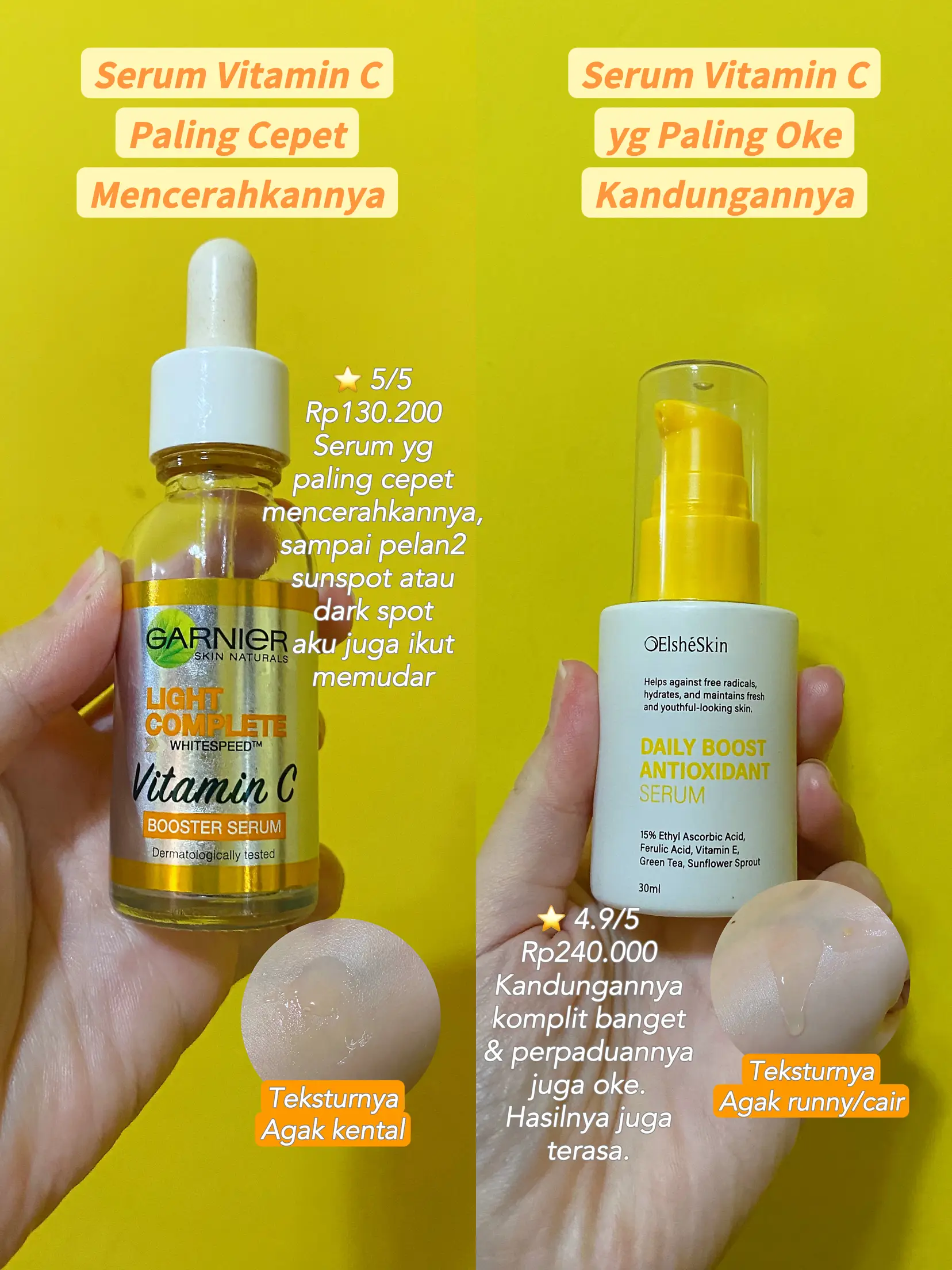 Rating Semua Serum Vitamin C, Mana yg Mencerahkan? | Galeri diposting