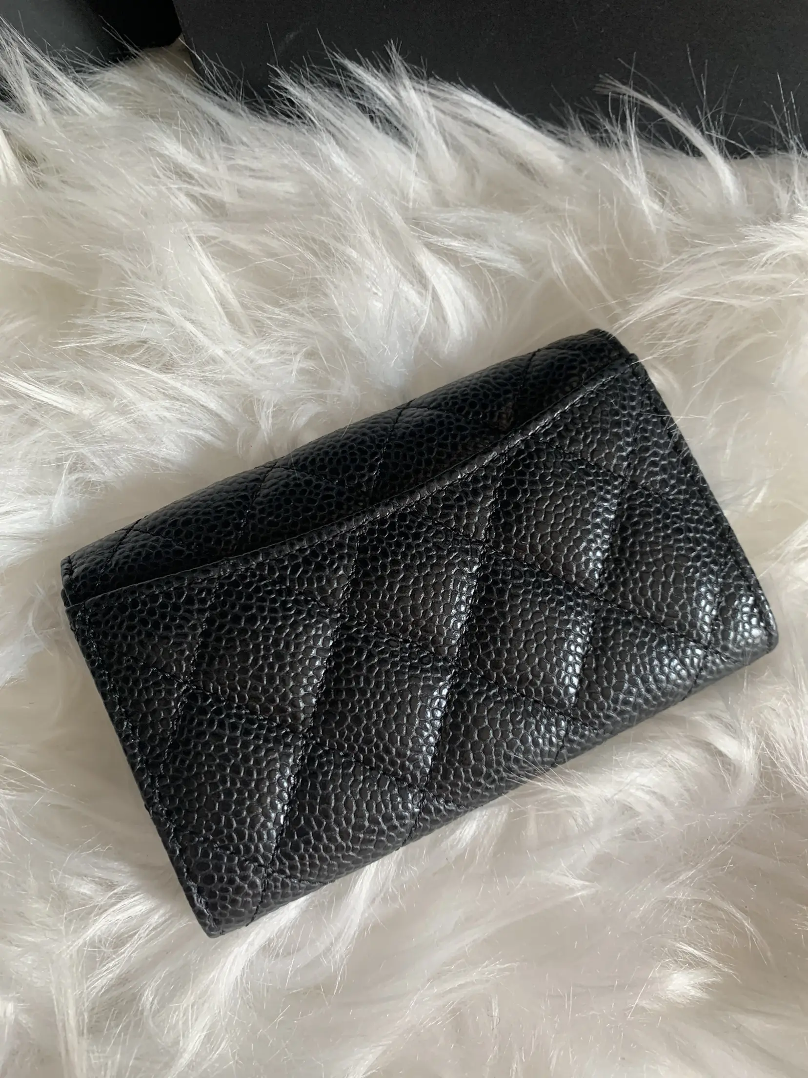 Chanel Large Card Holder with Back Pocket, 4 card slots - Hard to