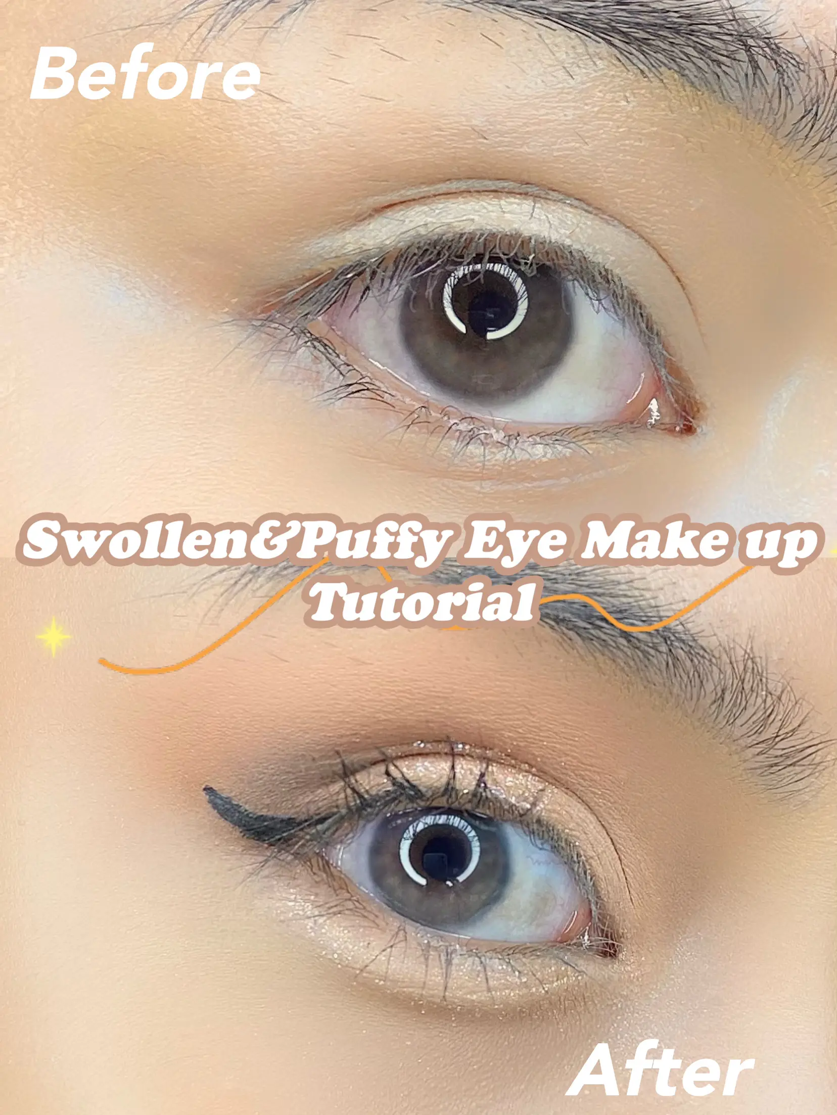 MAKEUP FOR SWOLLEN & PUFFY EYES! 