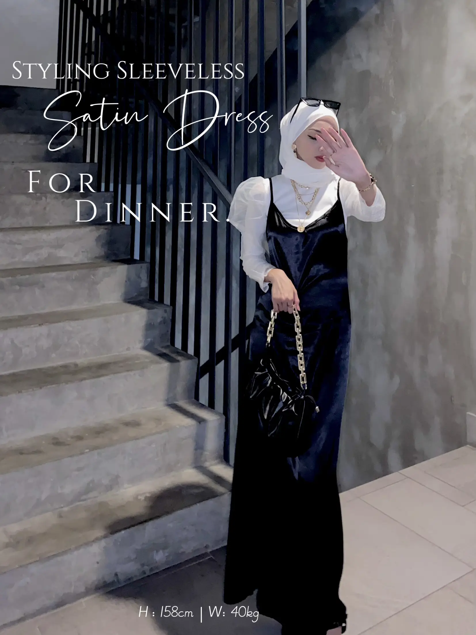 Dress hitam untuk clearance dinner