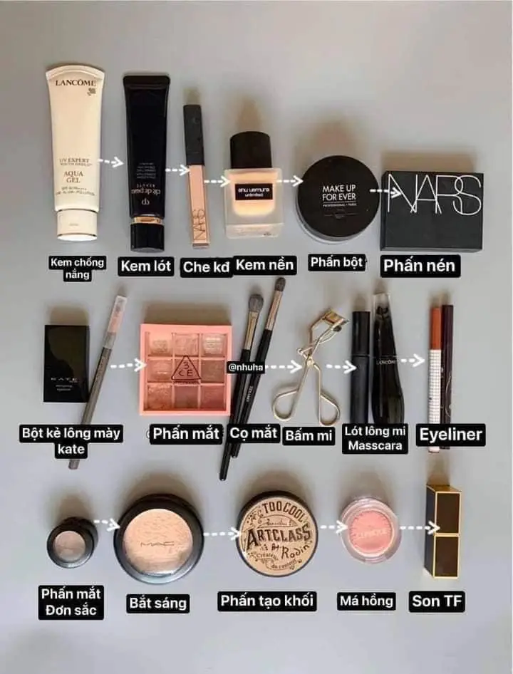 4. Gợi ý các thương hiệu makeup phổ biến