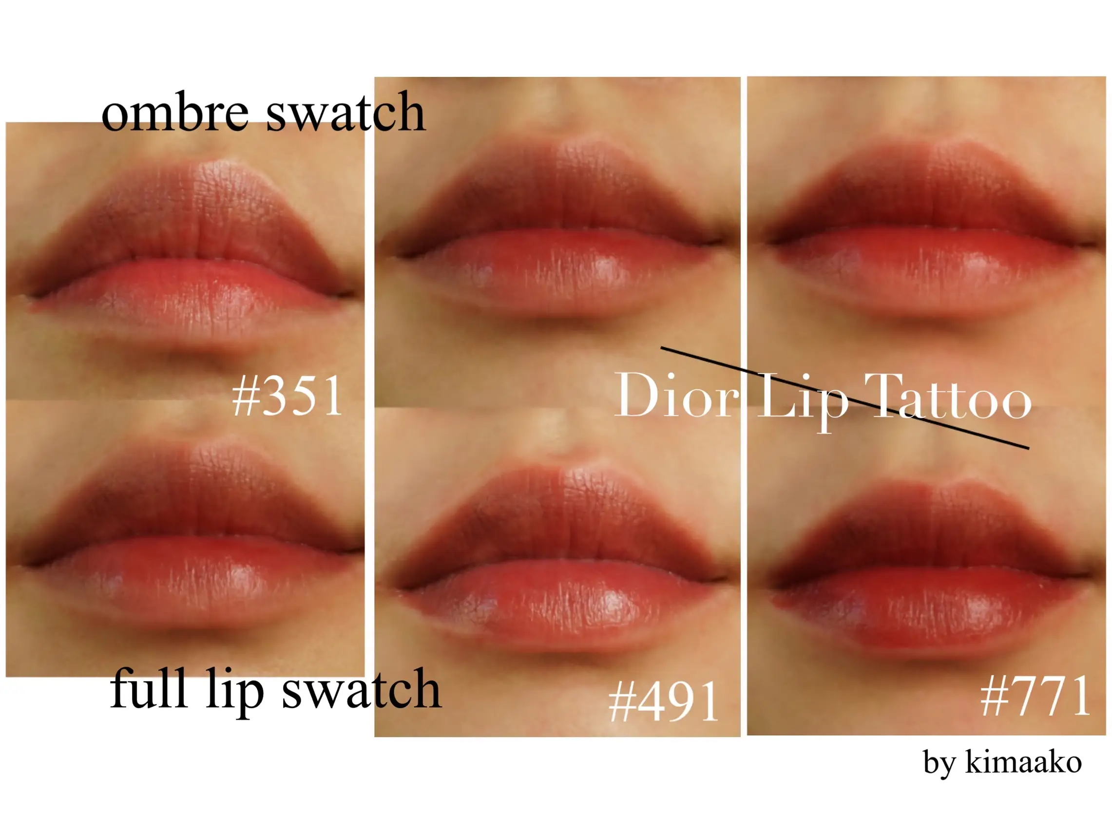 Dior tattoo 491 outlet swatch