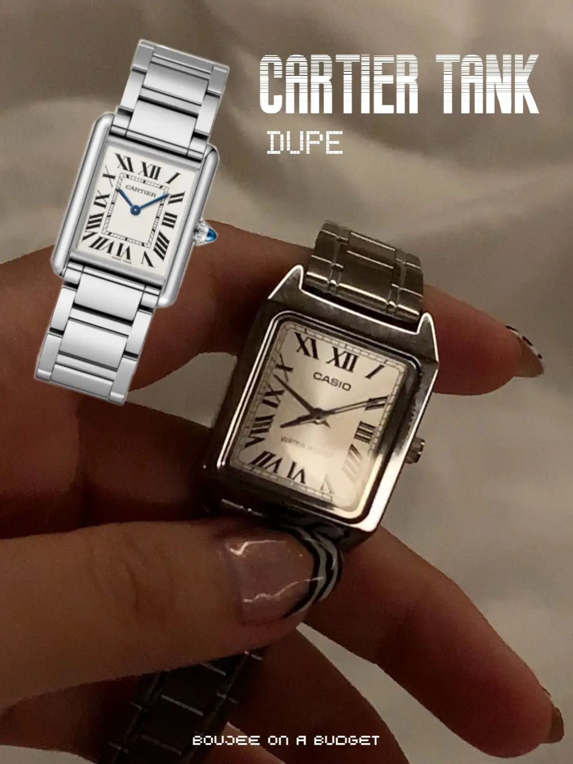 Cartier tank watch DUPE🥵 (Casio classic vintage), Video published by  Felicia✨