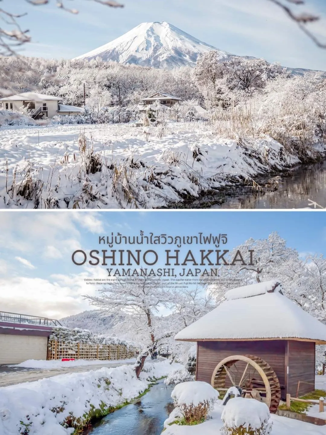 Winter In Oshino Hakkai Clear Water Village In Winter | Gallery posted ...