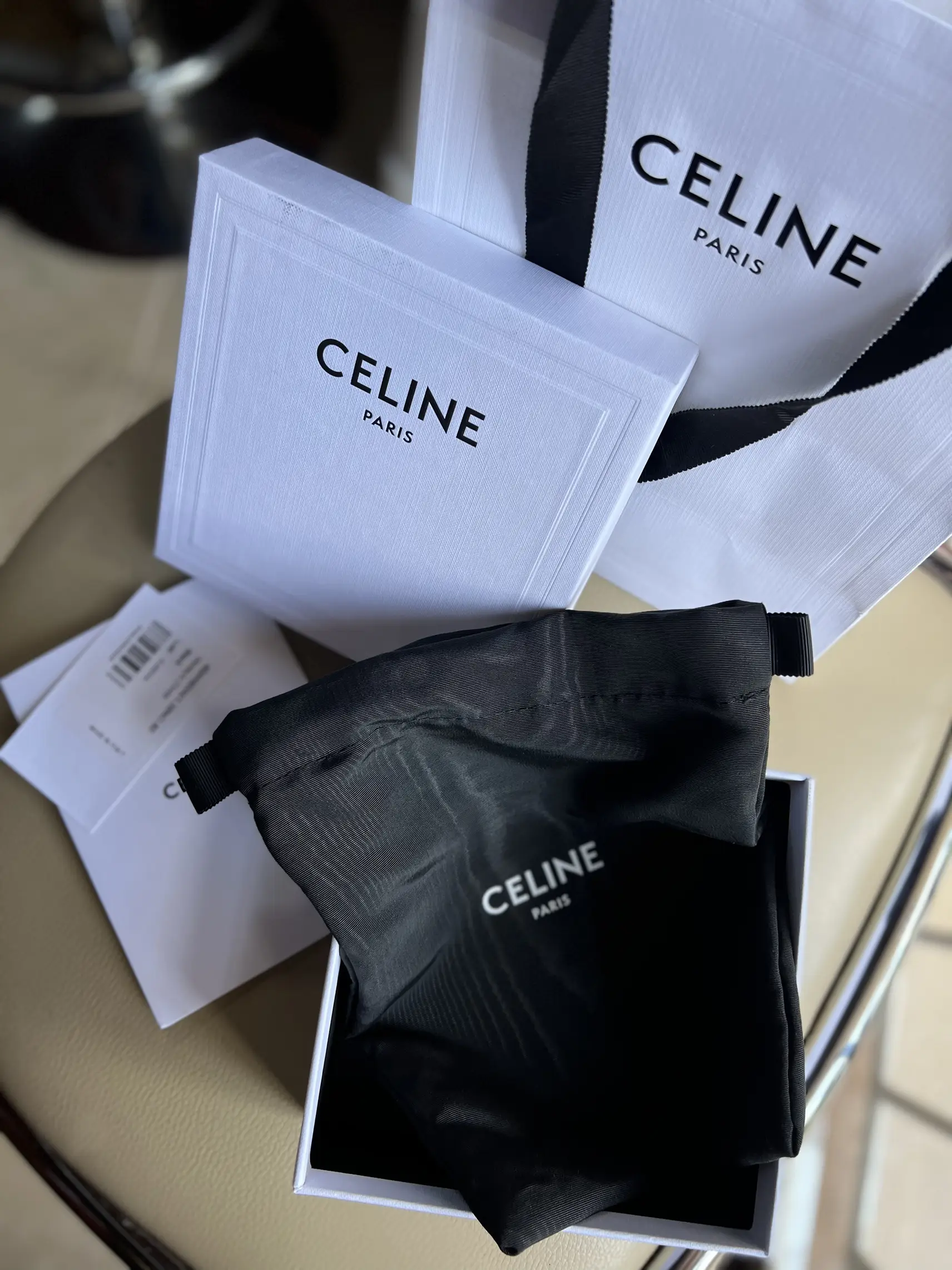 Celine dust 2025 bag and box