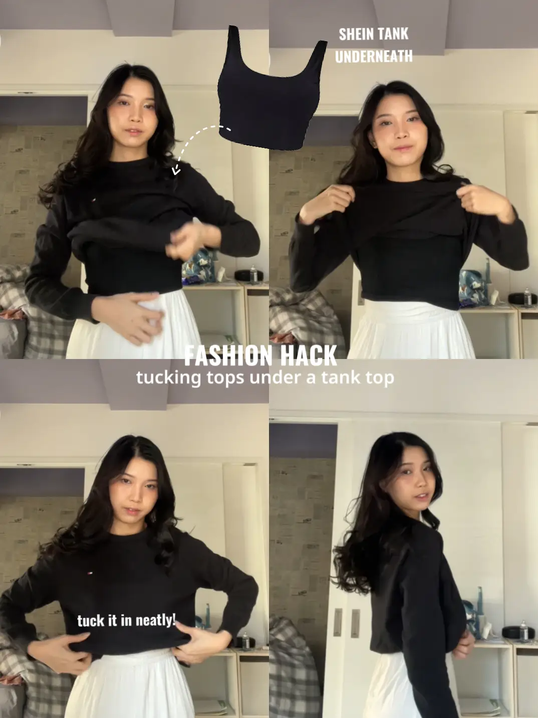 SHEIN Satin Cami Crop Top & Asymmetrical Hem Skirt Set ⋆ Women's Store