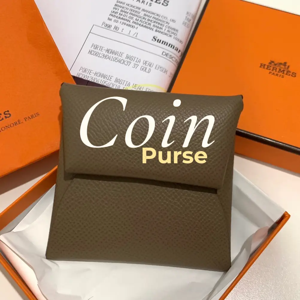 ☆新品未使用・エルメス バスティア 寄せ コインケース ゴールド 箱  