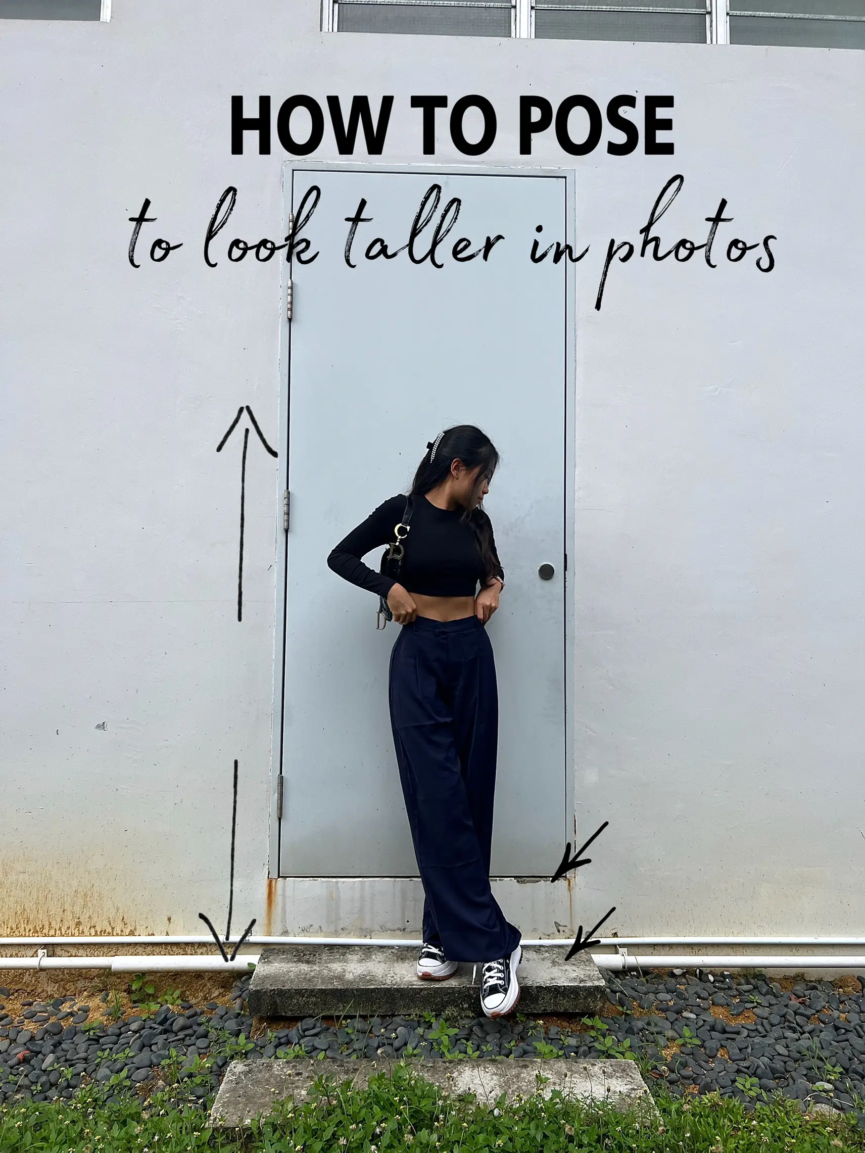 My go-to trick to appear taller in my photos 😉