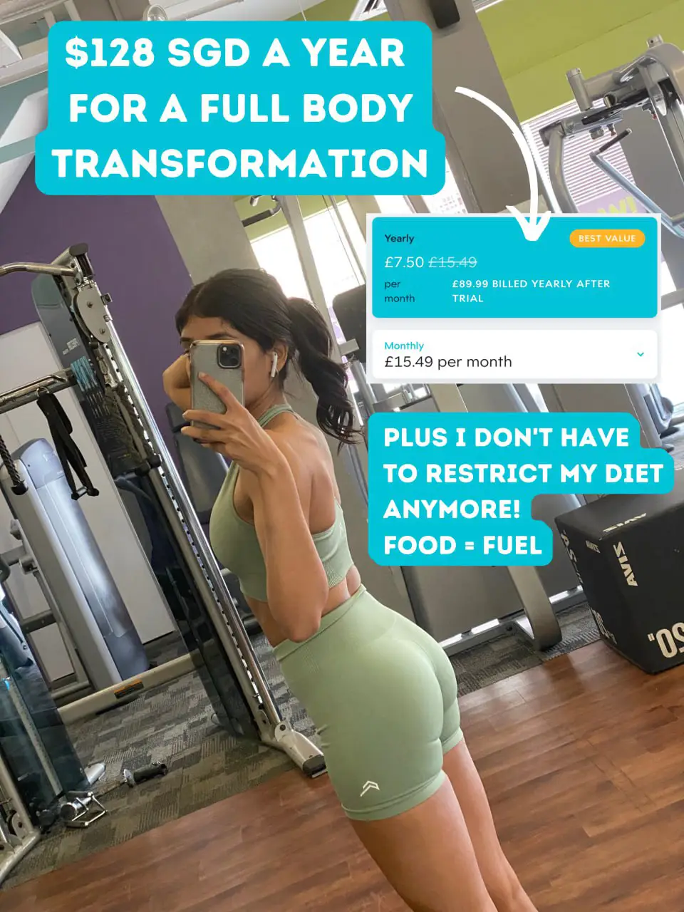 8 figure, perky butt & no diets w this gym app ✨🍑's images(5)