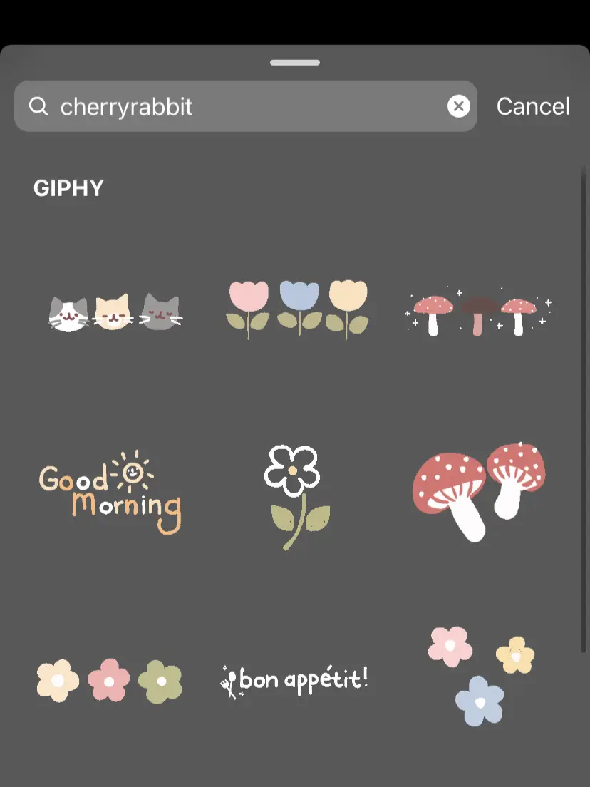What to search to find cute GIFs on Instagram - Inspired By This