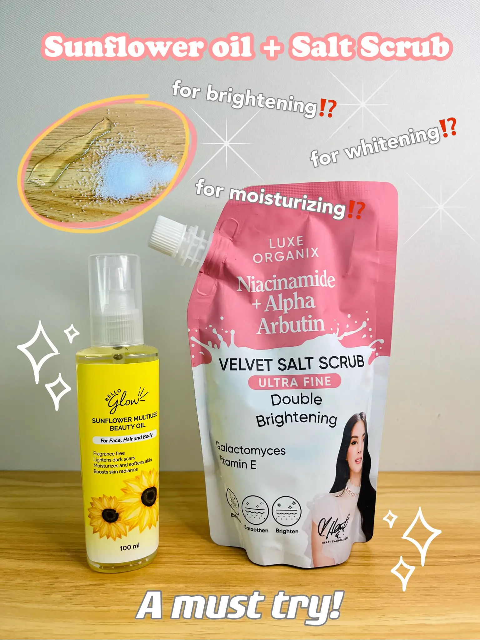 Sunflower Oil Salt Scrub Gallery posted by Ashy Jasareno