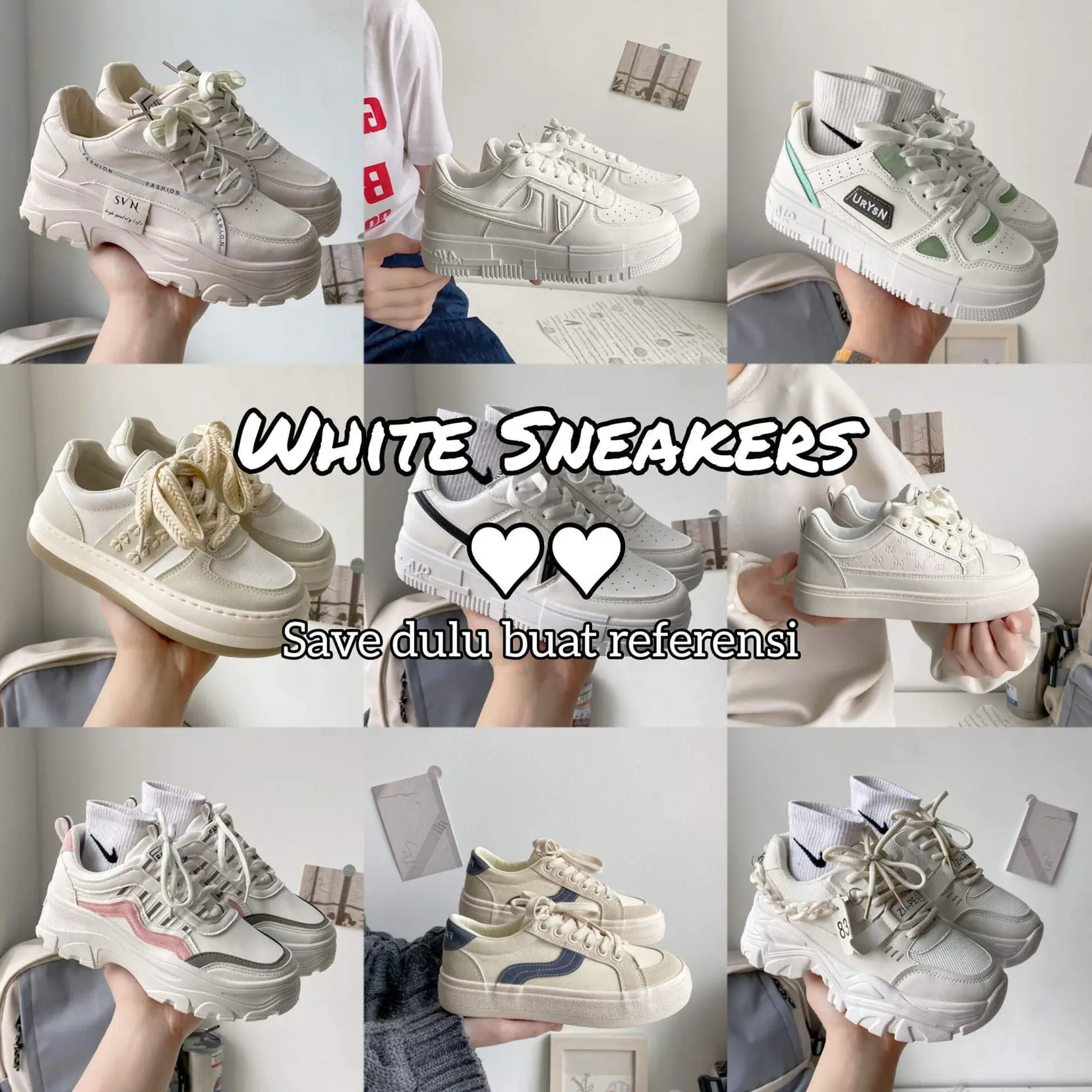 Sneakers putih wanita on sale branded