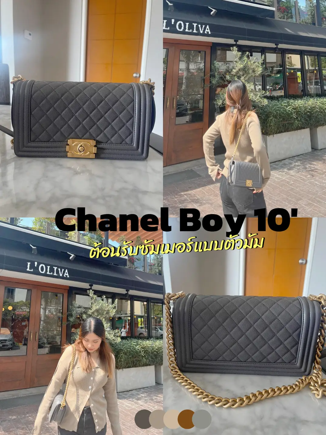 What's In My Bag?  Chanel Boy Bag in Old Medium Black Caviar Review 