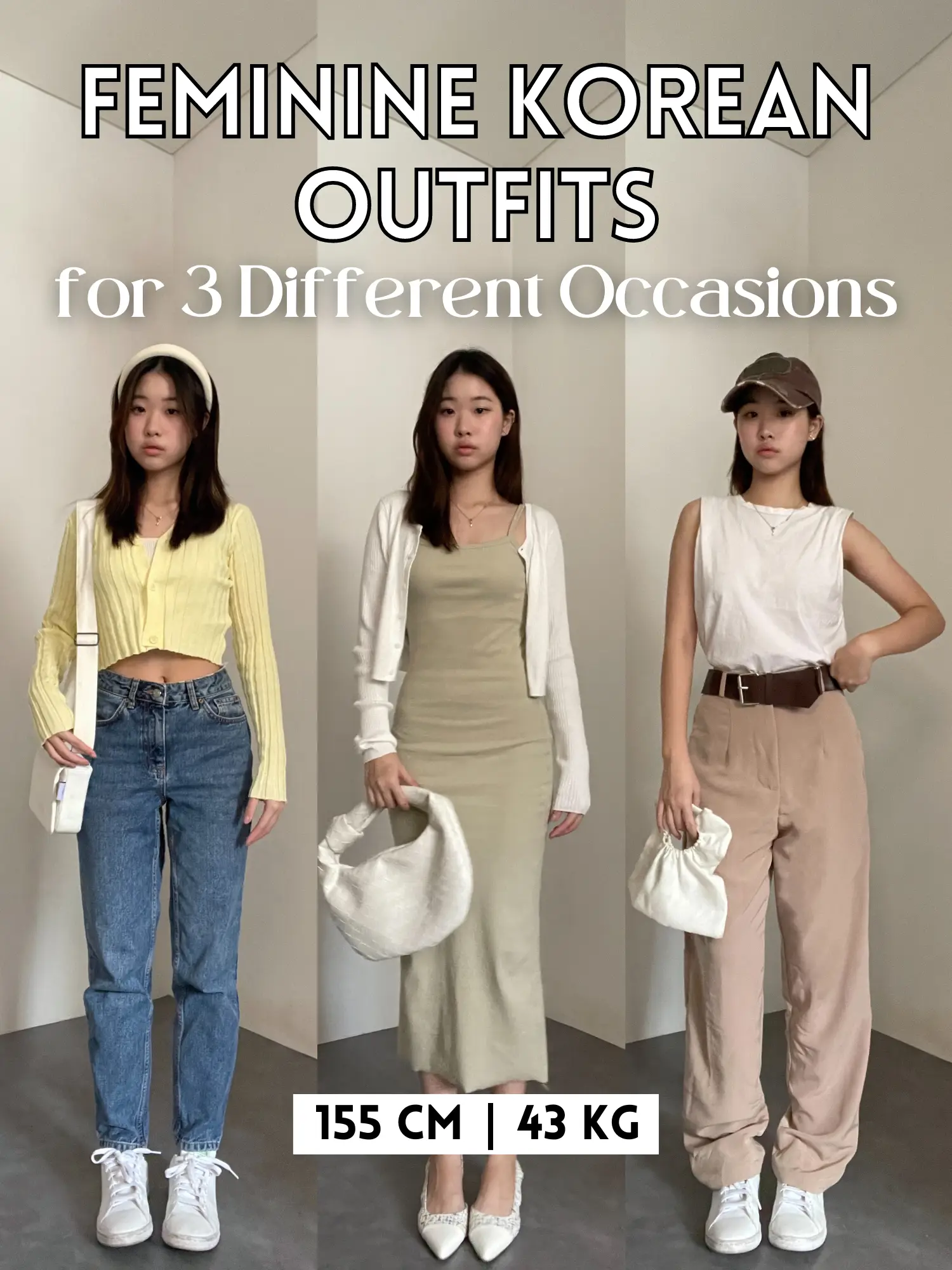 ✨FEMININE KOREAN OUTFITS✨ FOR 3 OCCASIONS🤩🎀's images