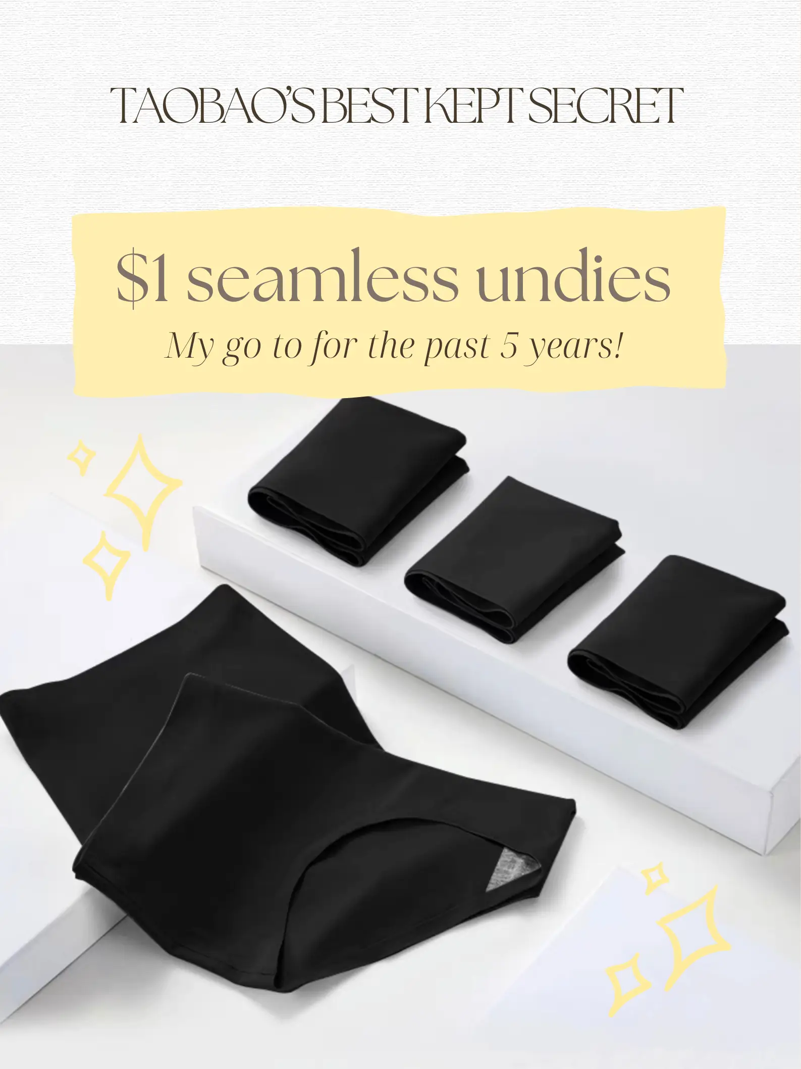 Budget Queen: Seamless undies for only $1 😂