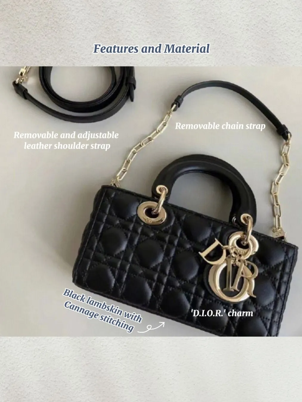 Small Lady Dior bag what fits inside 