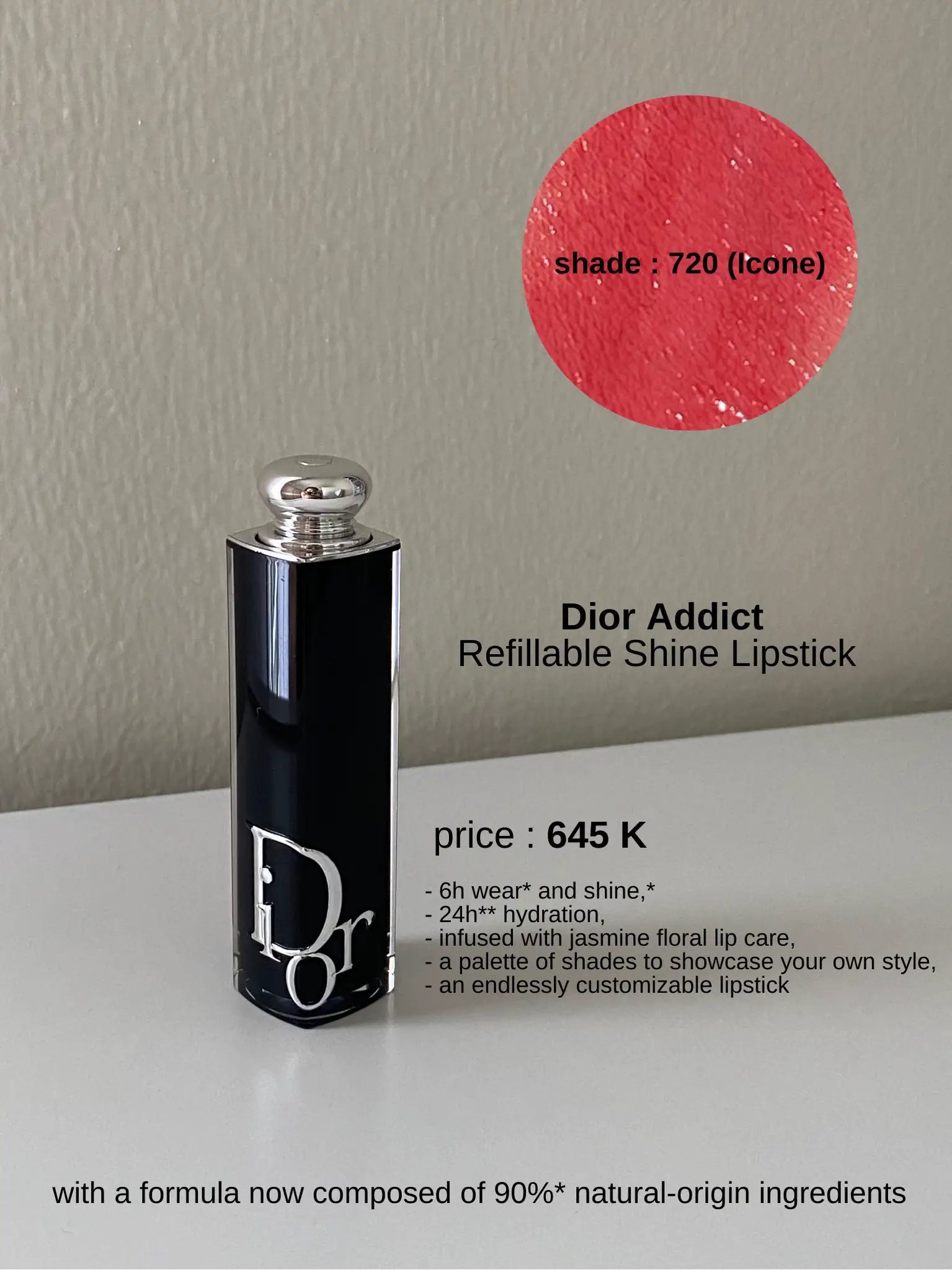 DIOR Addict Refillable Hydrating Shine lipsticks SWATCHES in