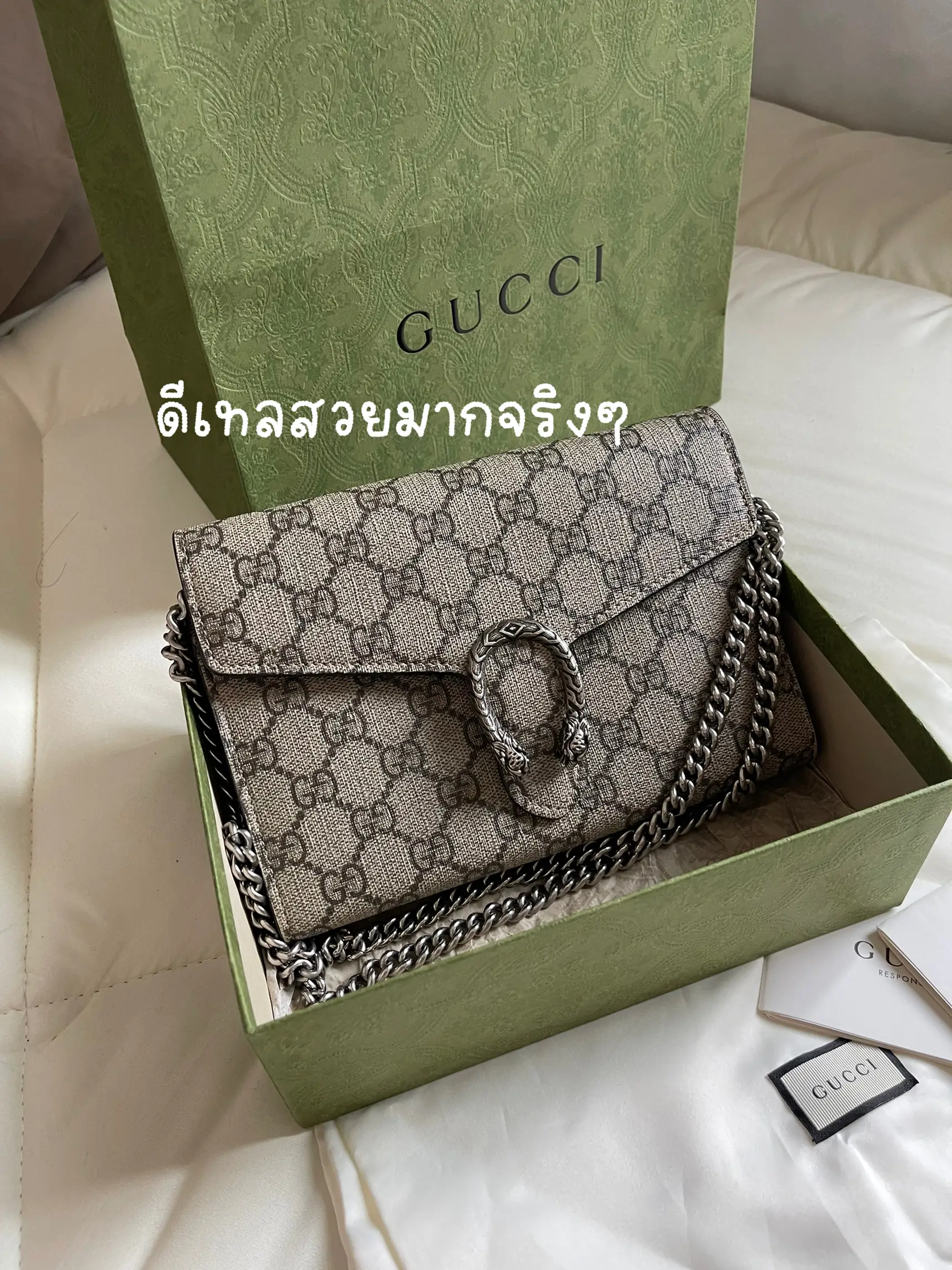 GUCCI DIONYSUS WALLET ON CHAIN review + what fits inside +