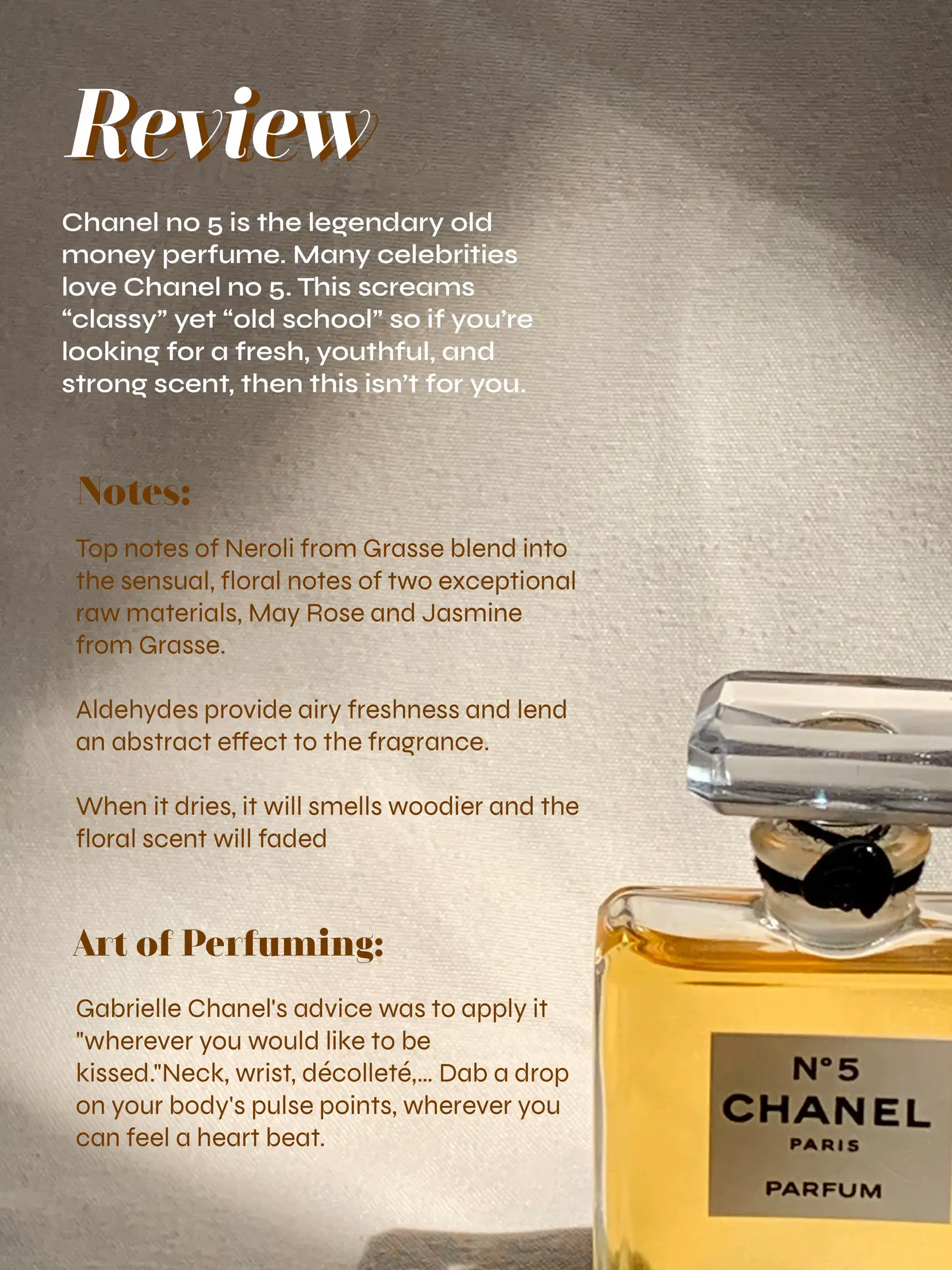 ✨Old Money Perfume, Chanel No 5✨, Gallery posted by Igasha Insyali
