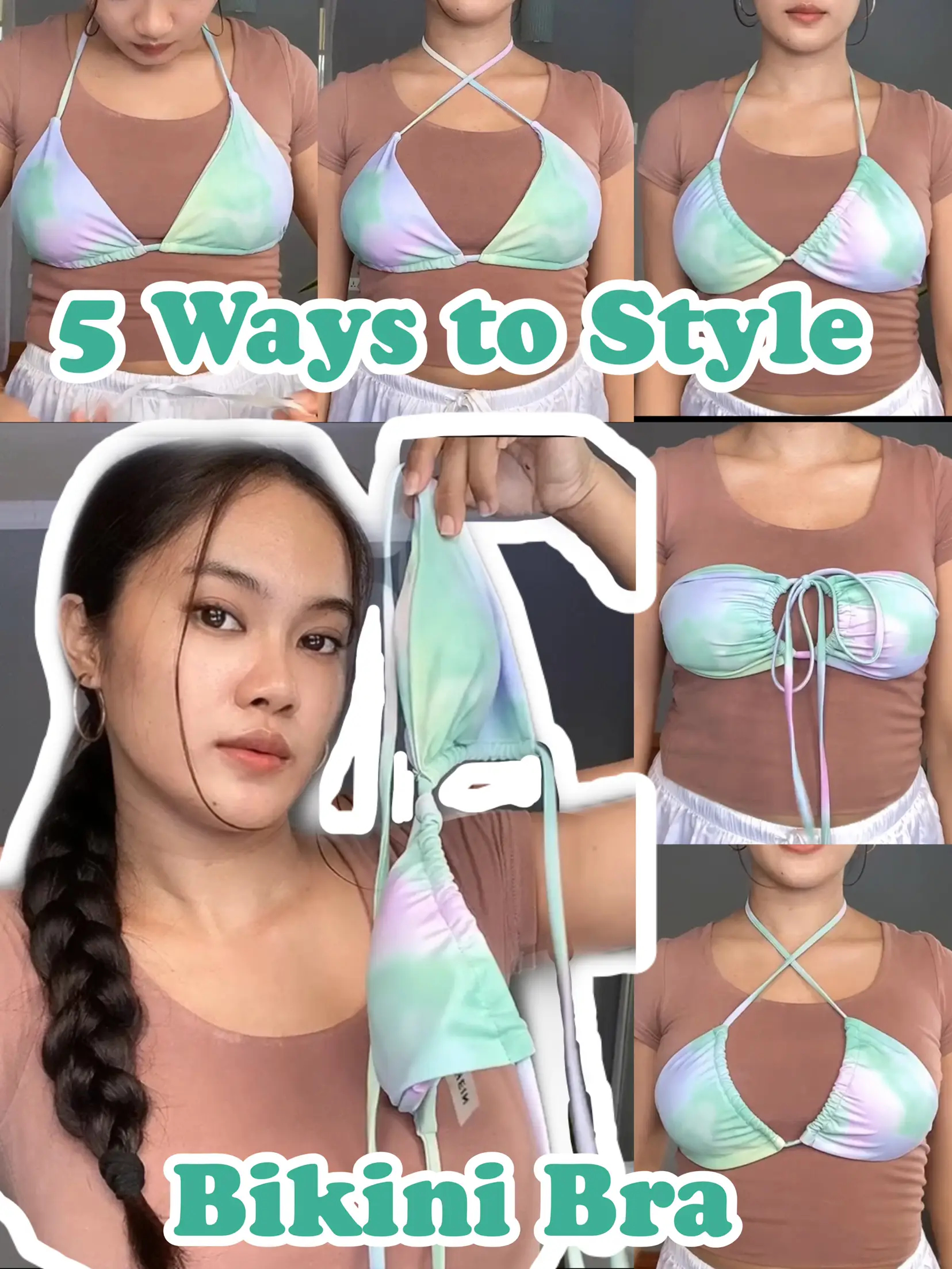 Upside down bikini, underboob, and other ways to style your swim tops